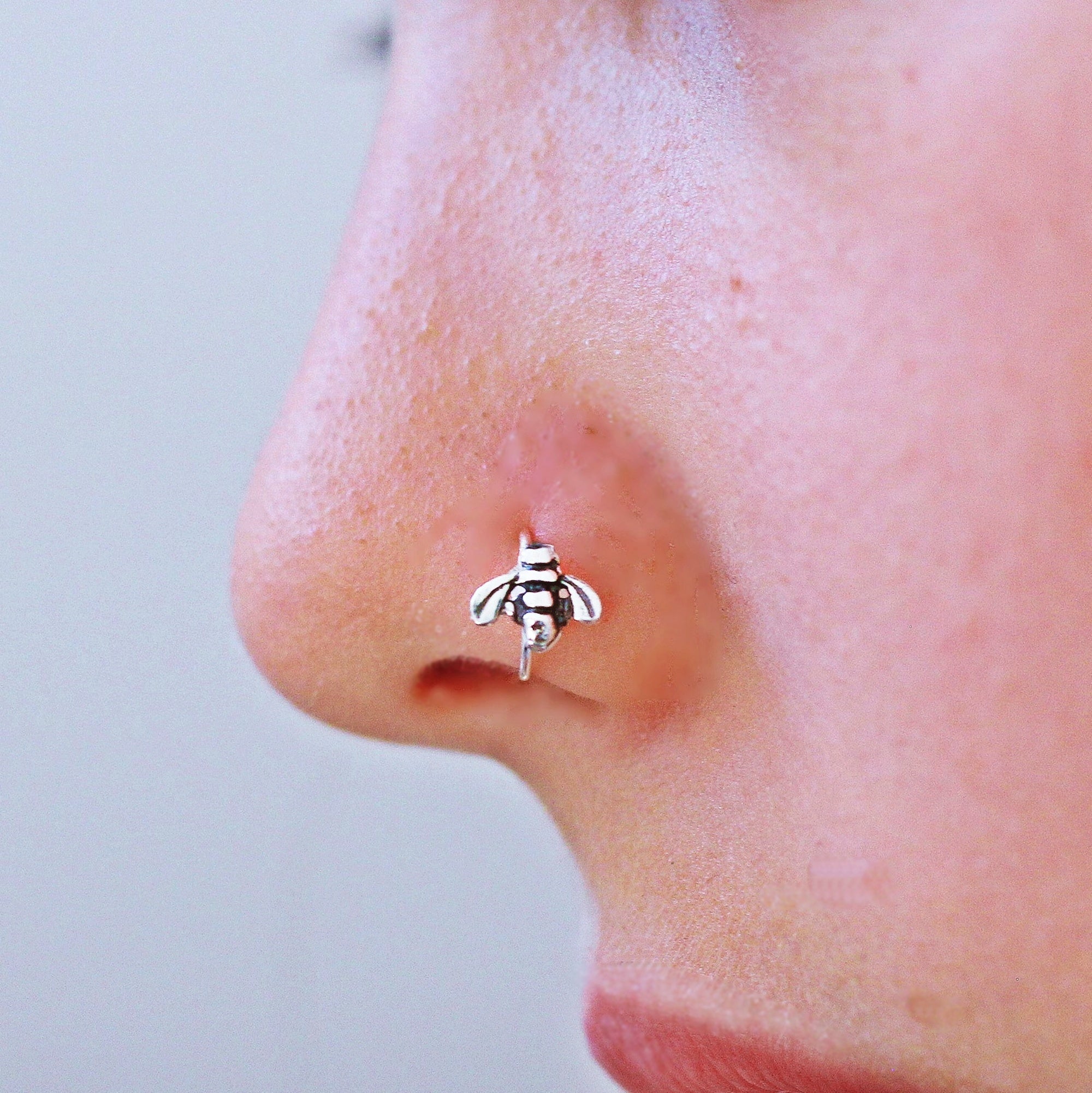 Bee Nostril Nose Ring