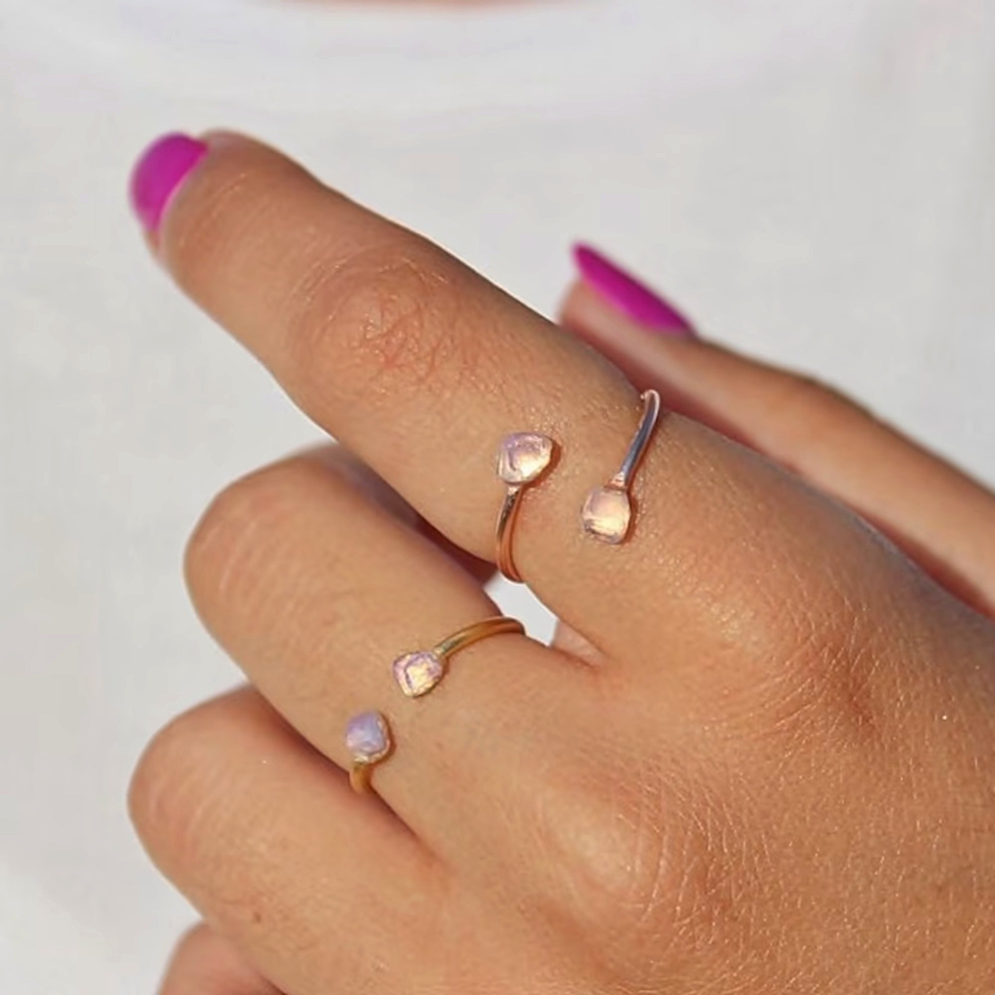 Rainbow Opal Ring