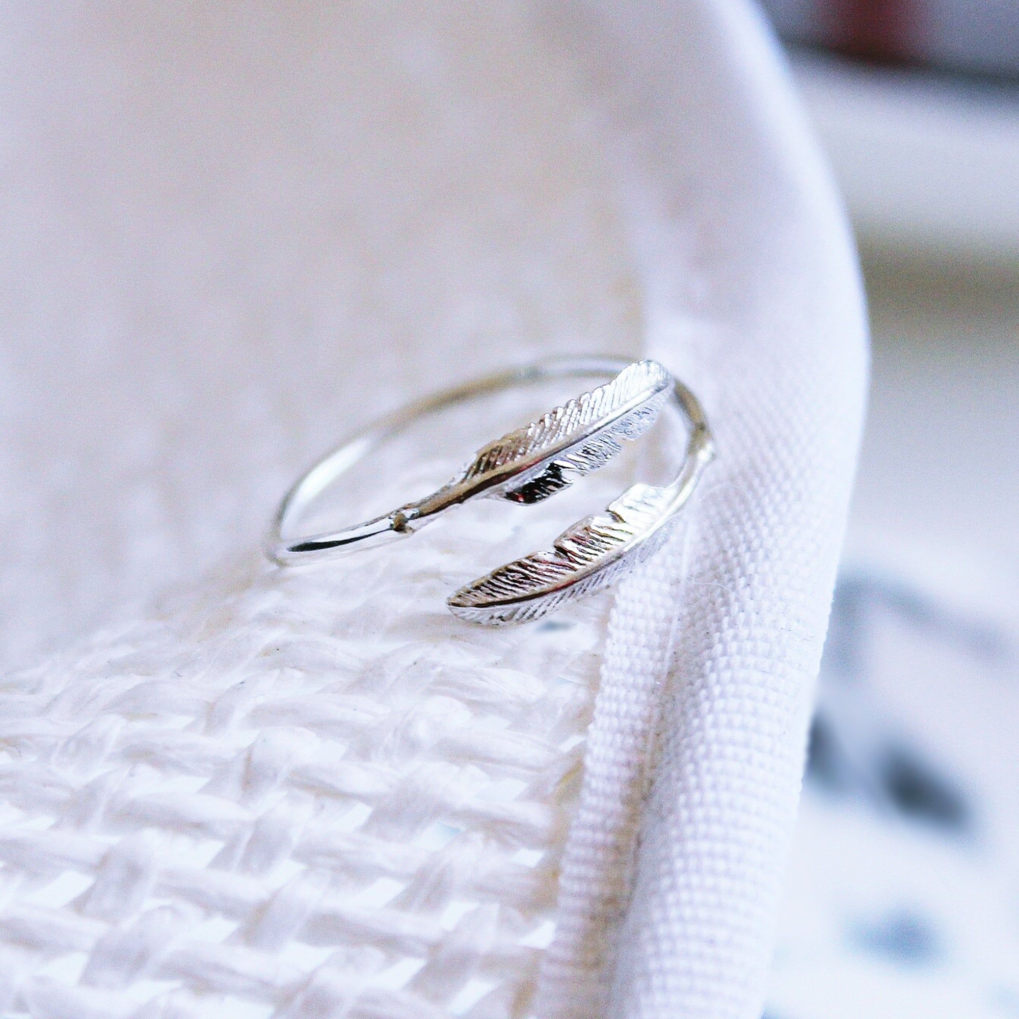 Feather Thumb Ring