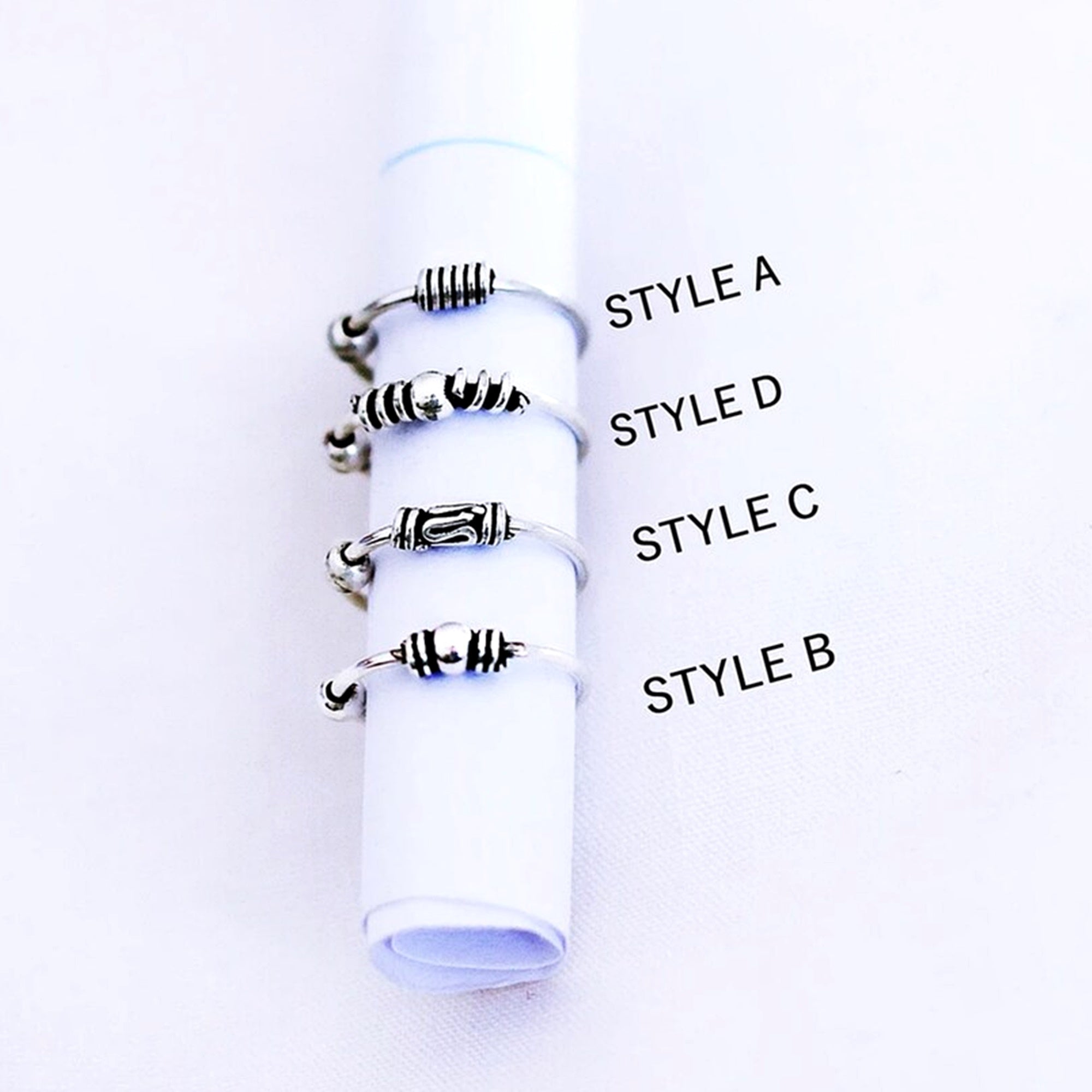 BEADED NOSE HOOP - 4 Styles