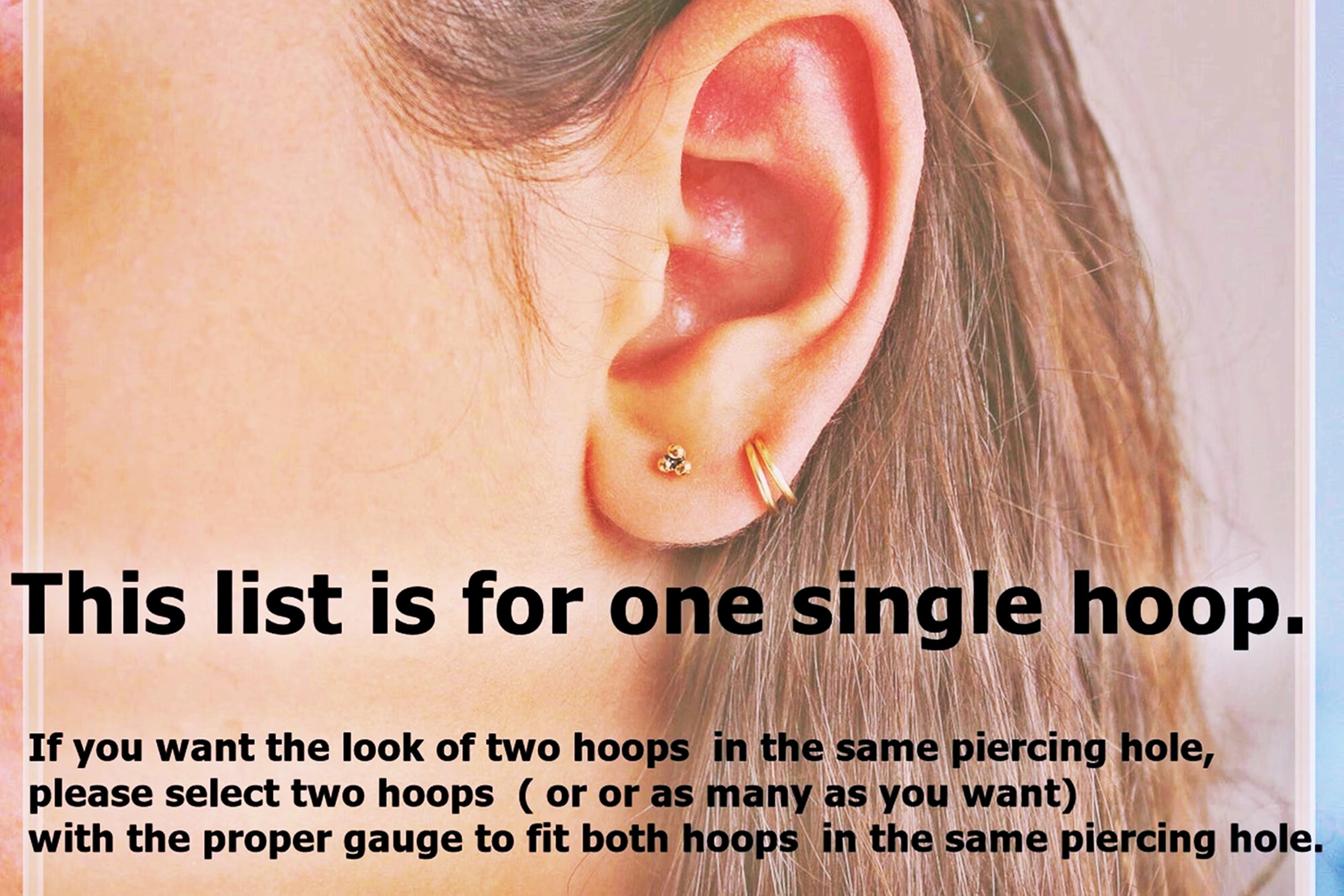 9k Gold Hoop Earrings