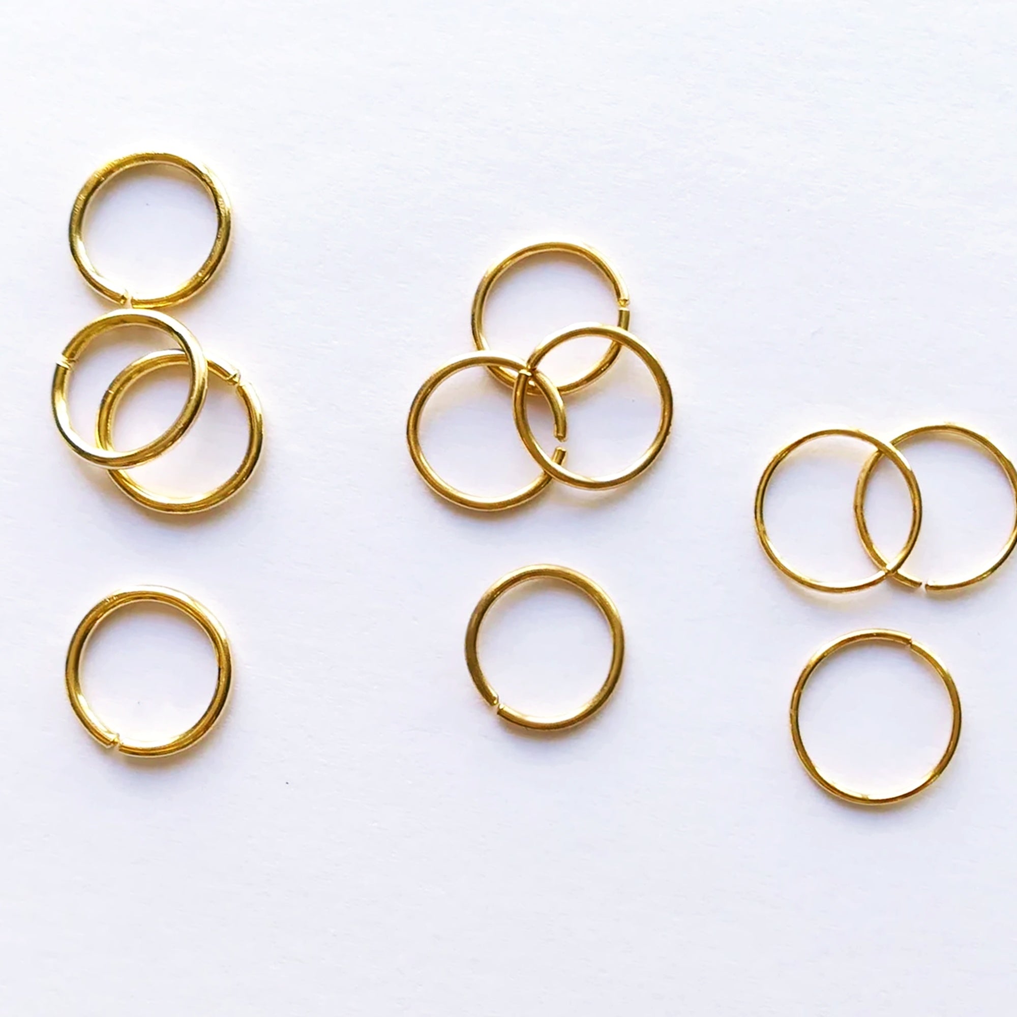 9k Gold Hoop Earrings