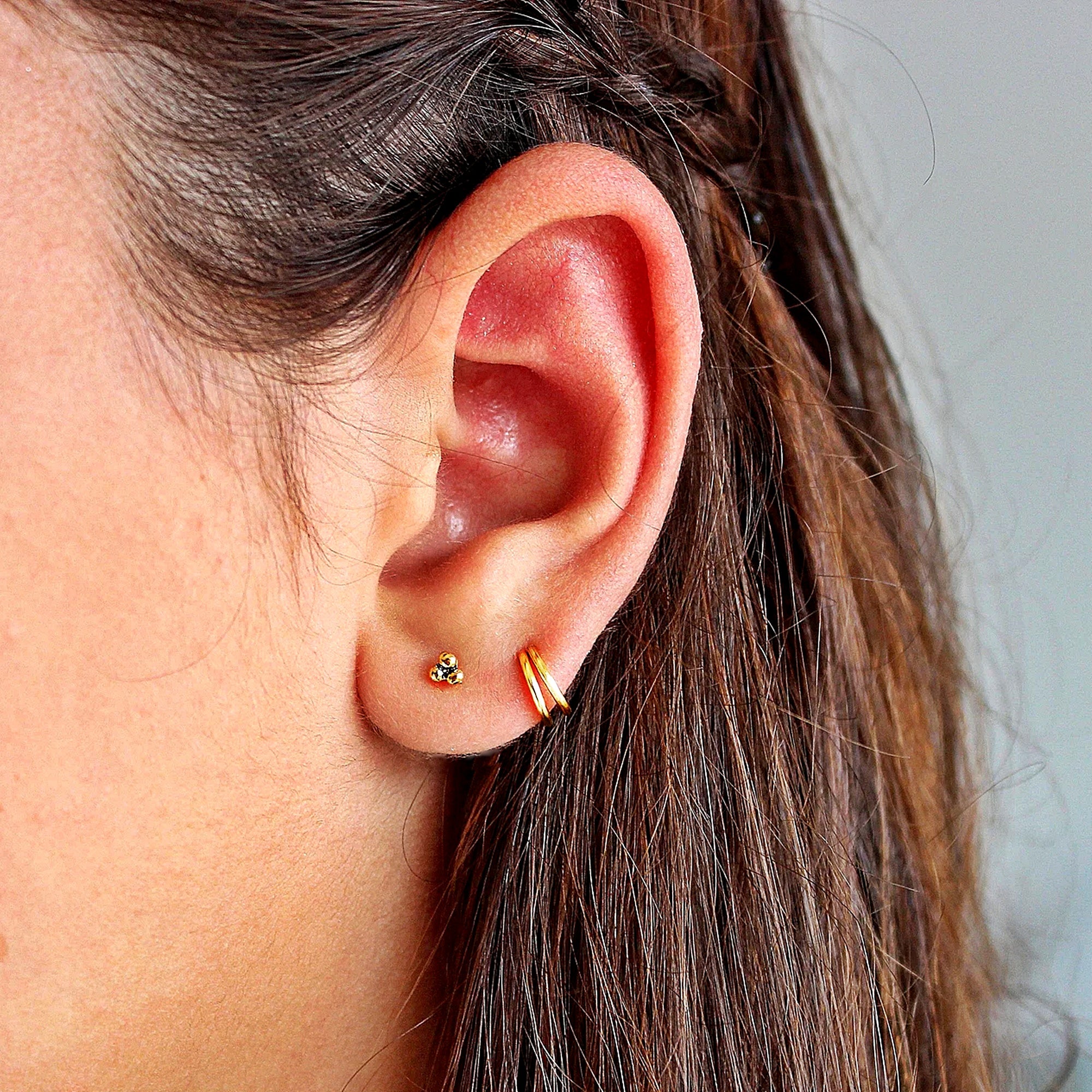Pair of Sterling Silver Cartilage Hoops