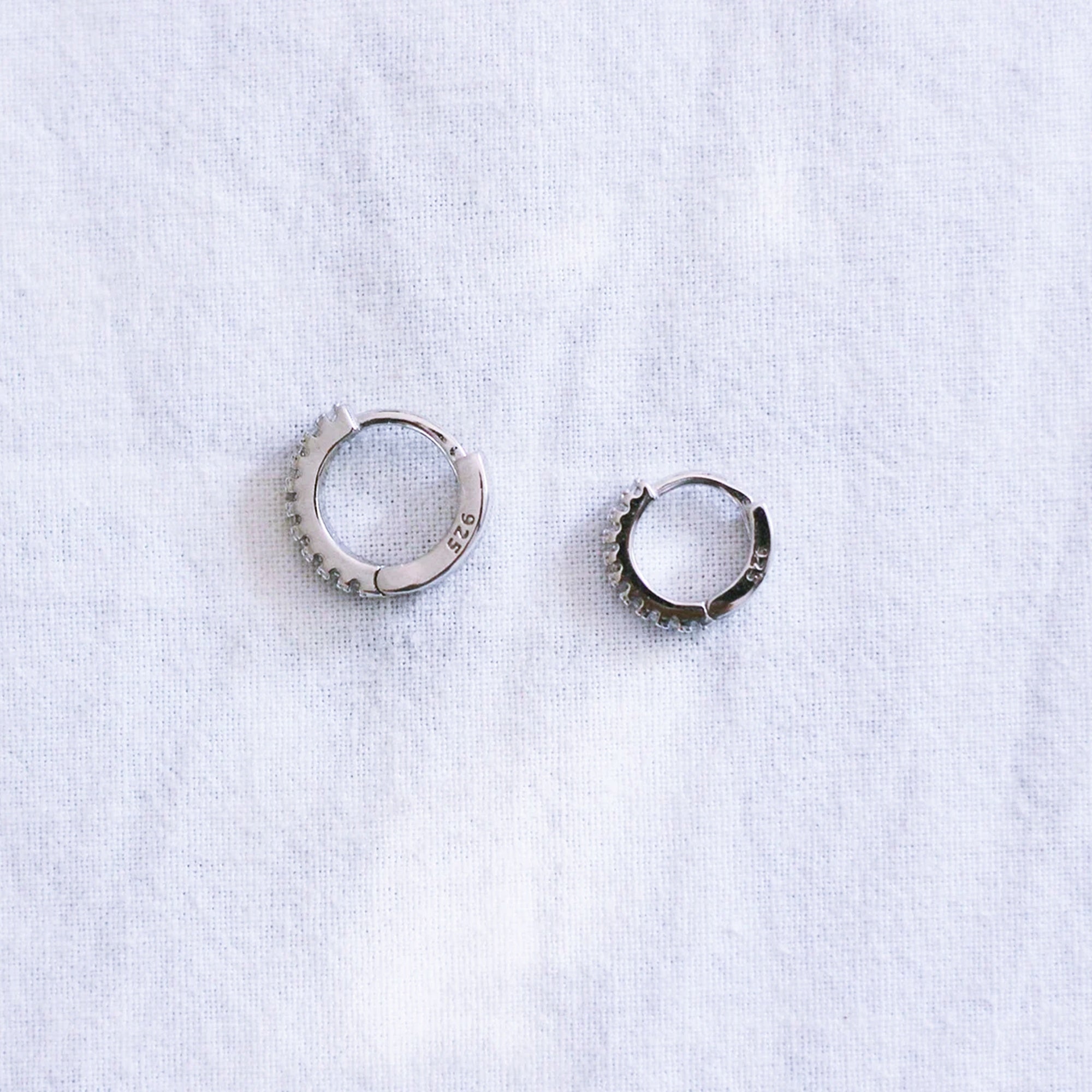 Dainty CZ Huggie - Helix, Tragus; Lobe.