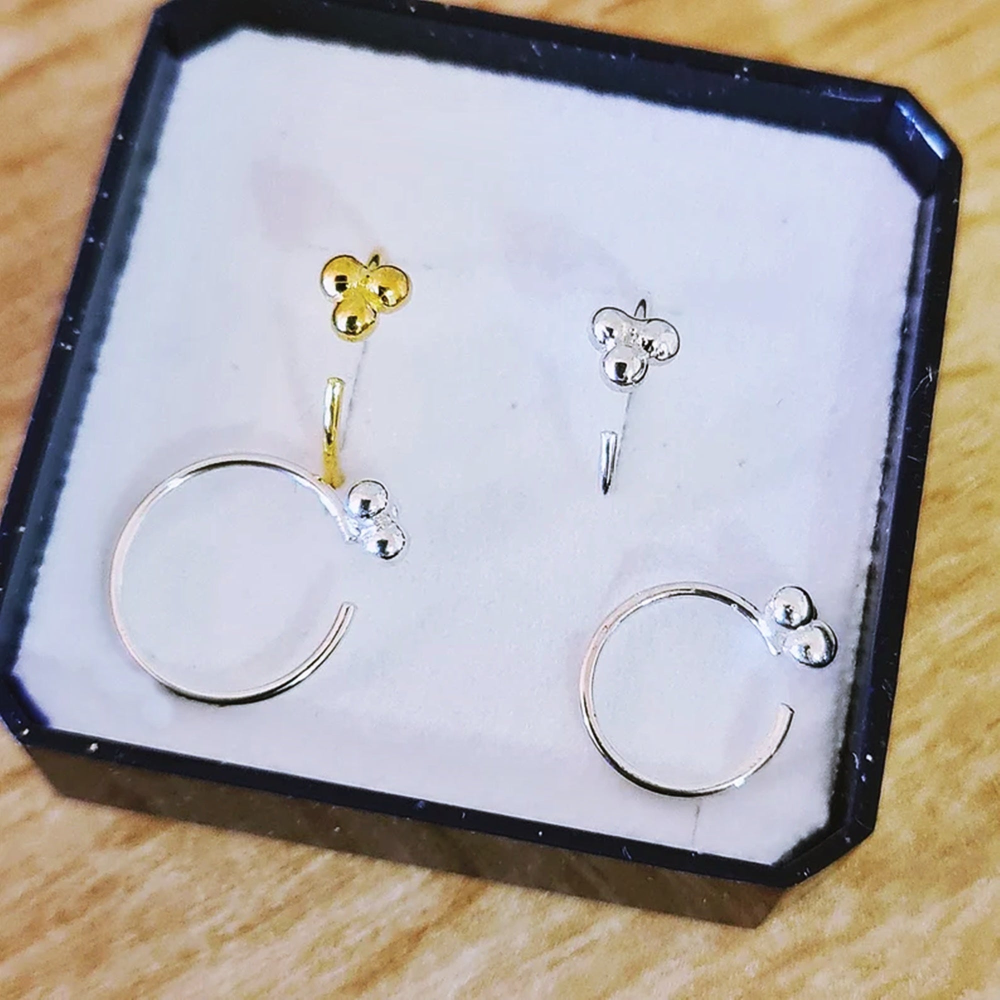 Triball Huggie Earrings