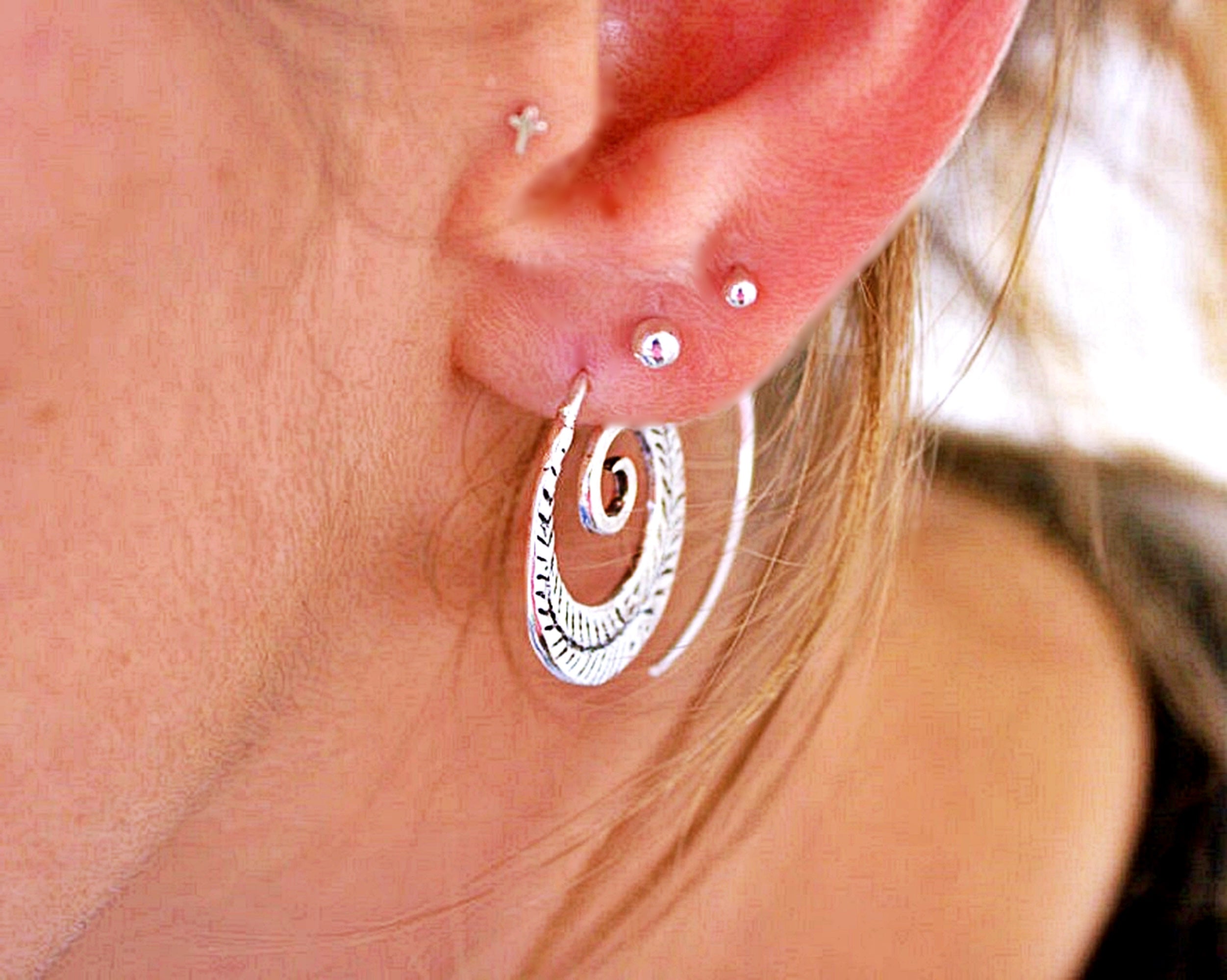 Brincos Espiral Tribal
