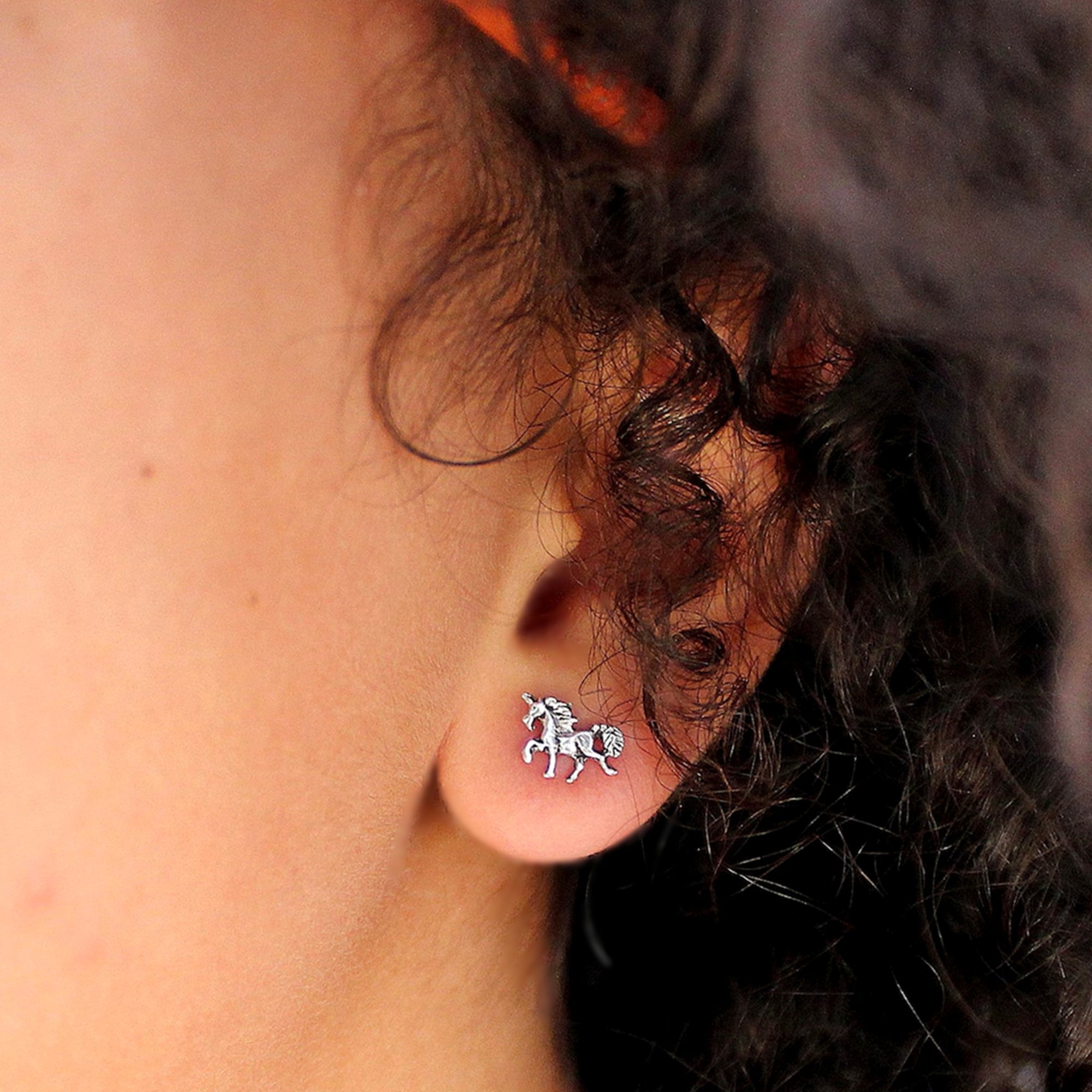 Unicorn Stud Earring