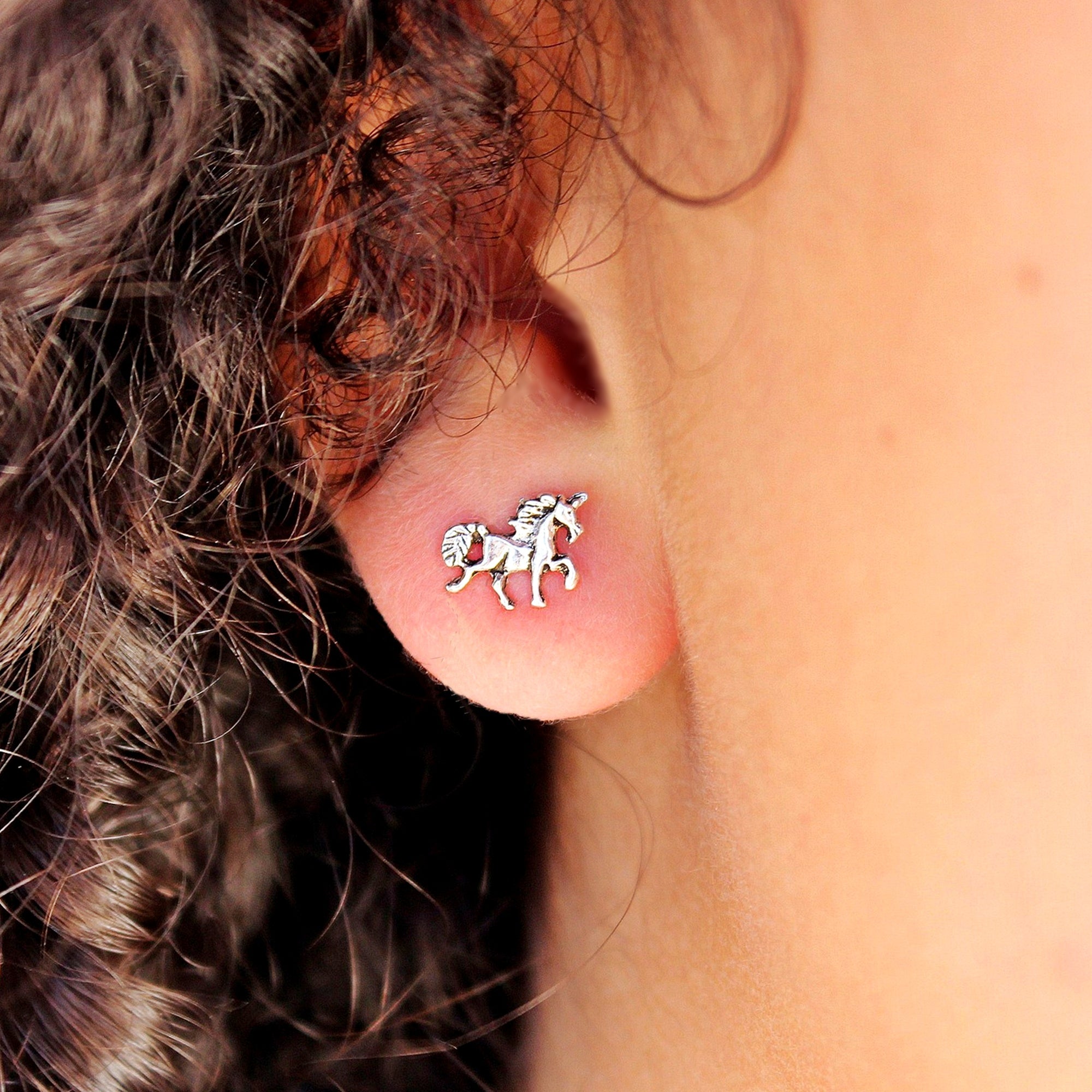 Unicorn Stud Earring