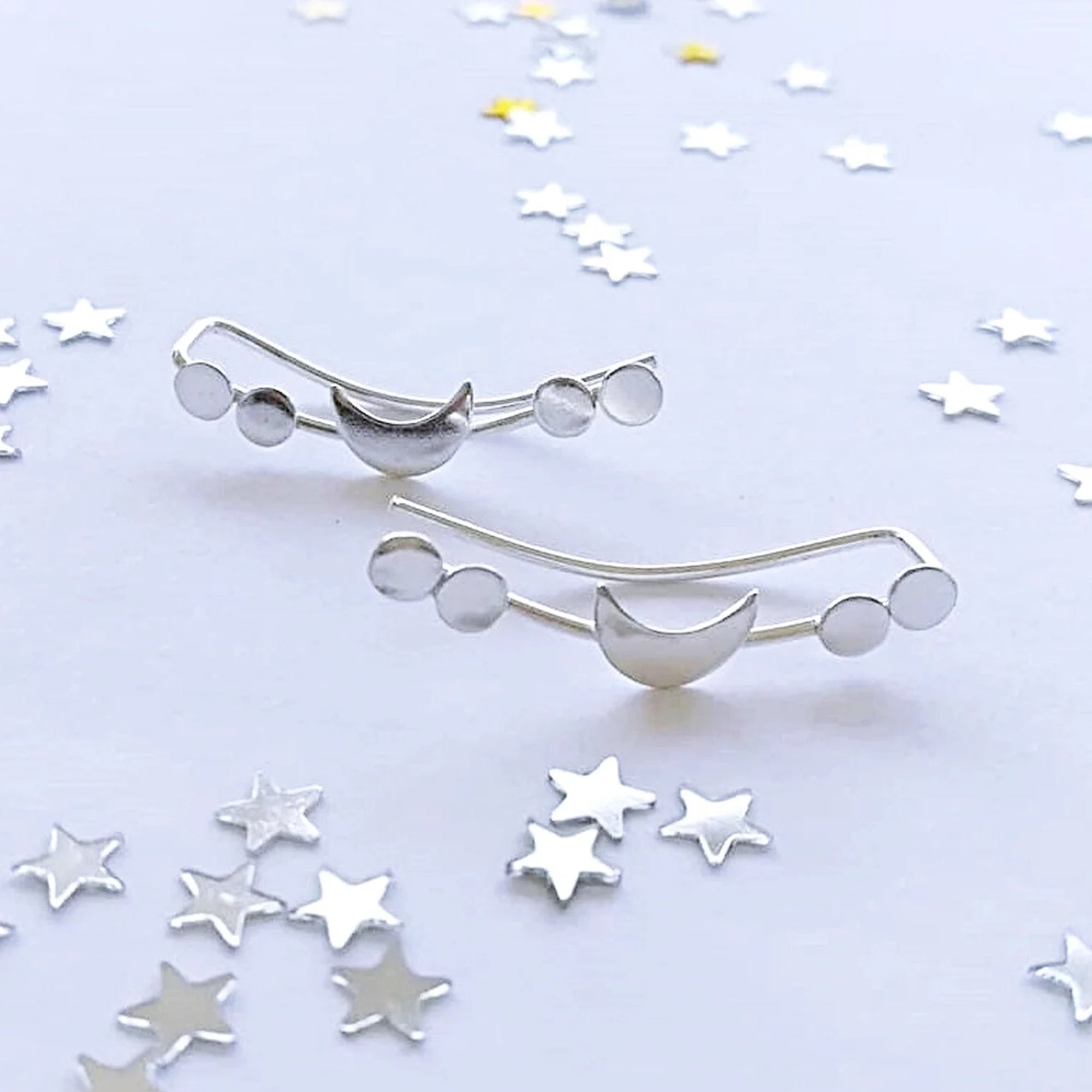 Moon Phases Climber Earring