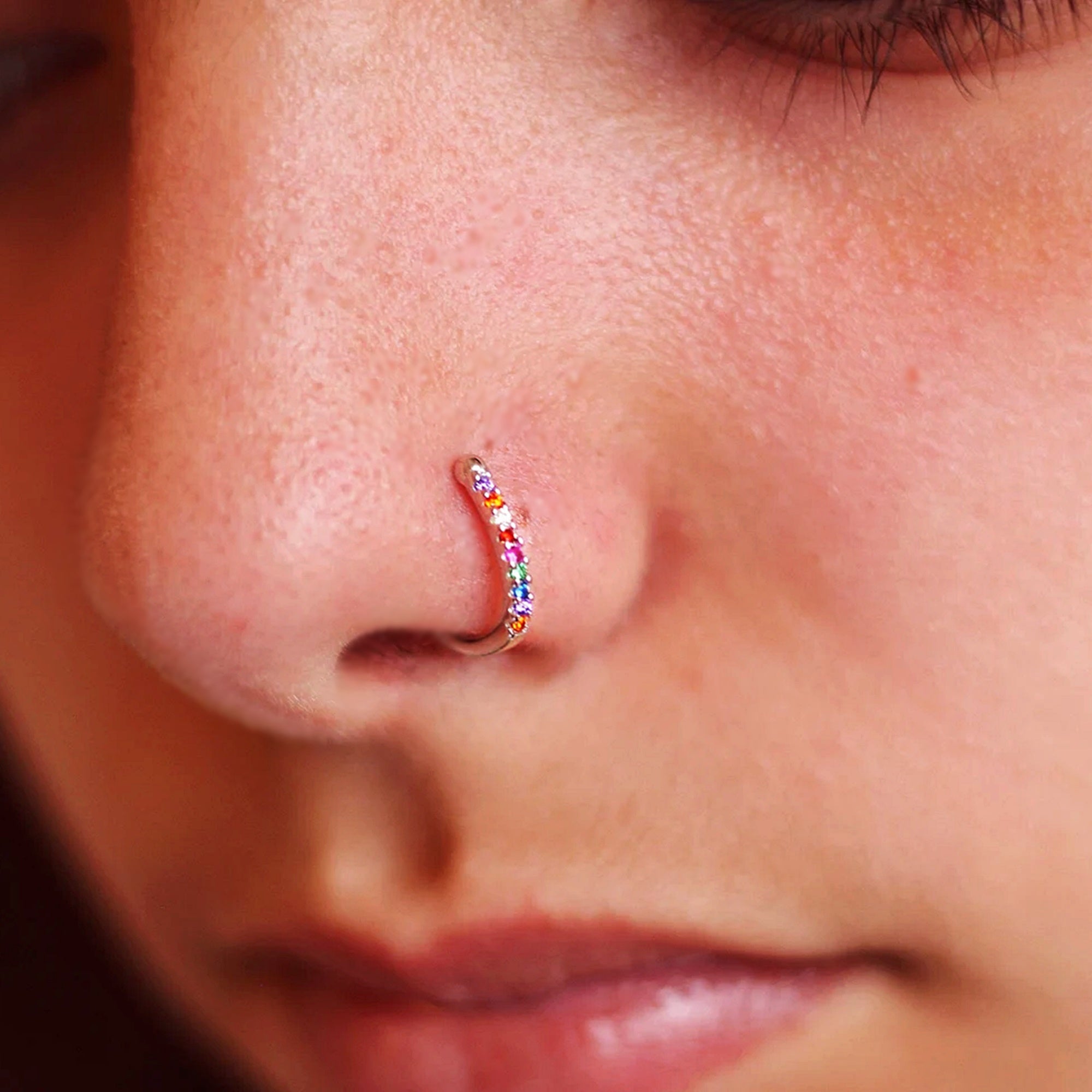 Ear Cuff Brilhantes Nariz