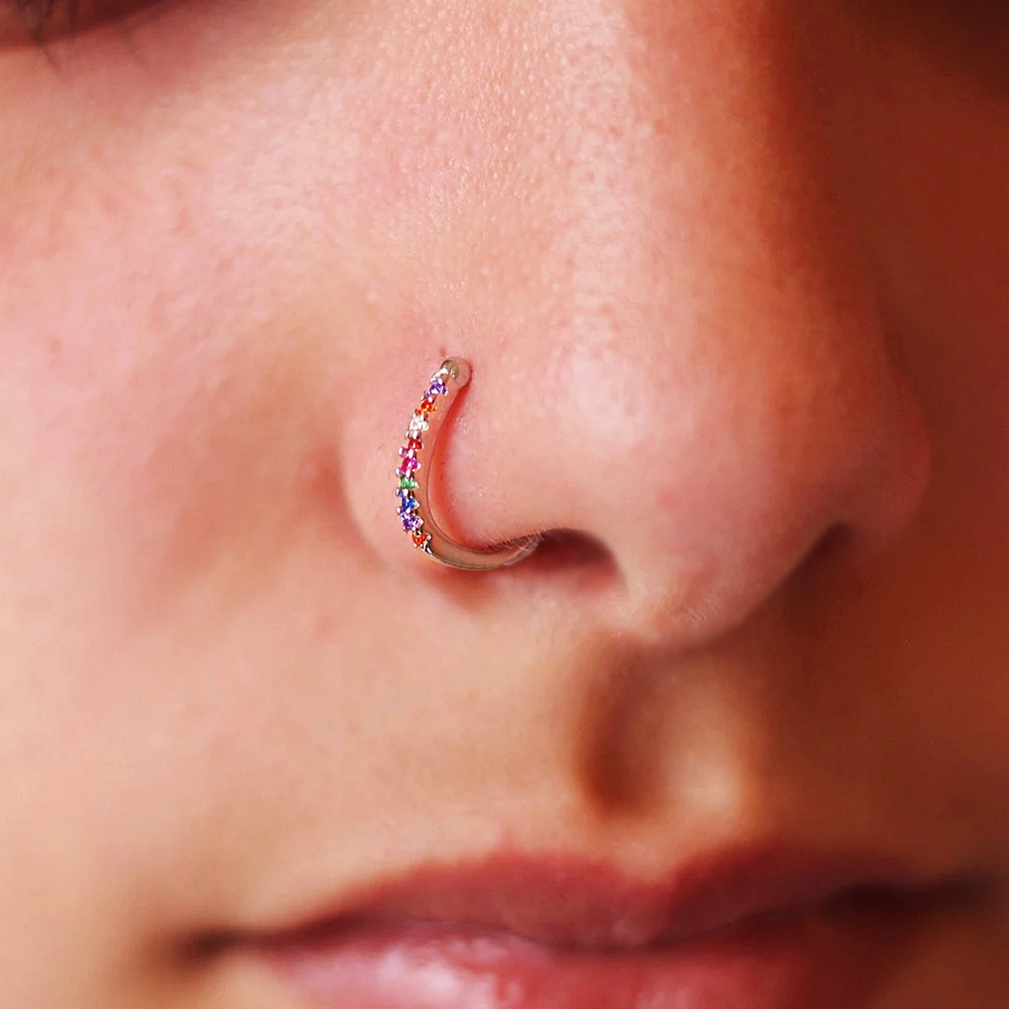 Ear Cuff Brilhantes Nariz
