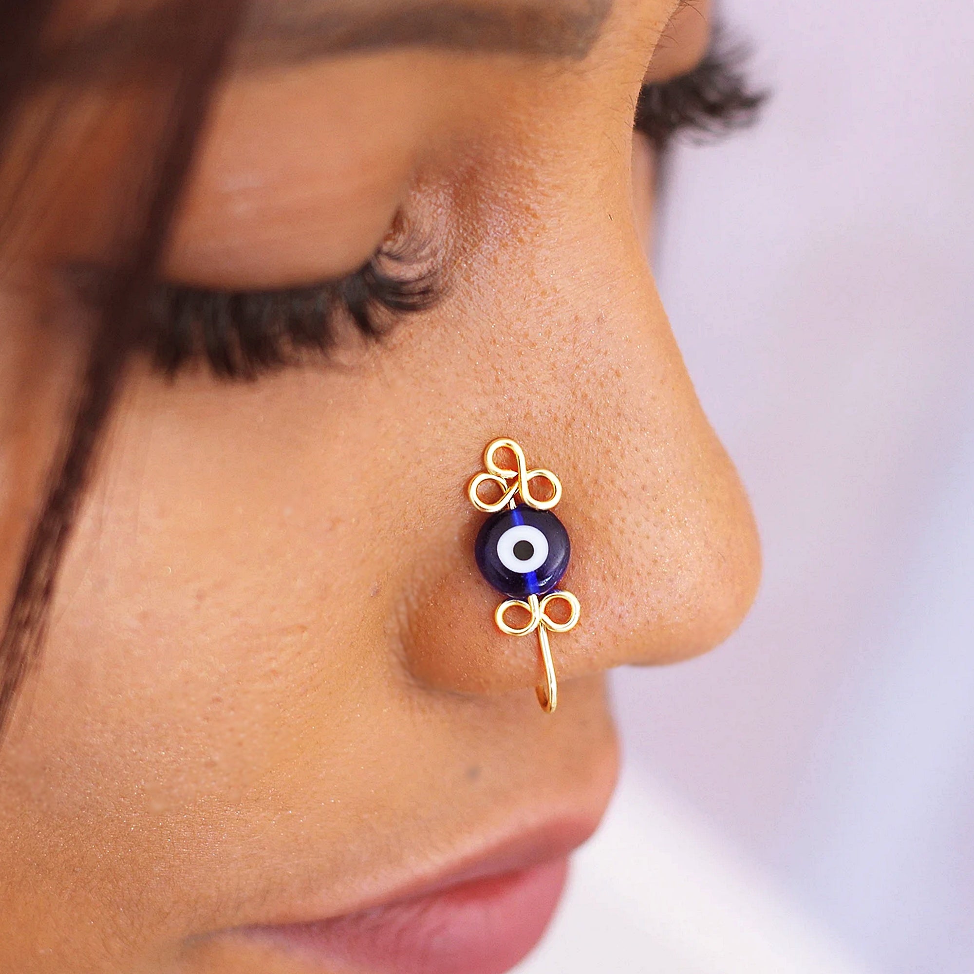 Evil Eye Nose Cuff