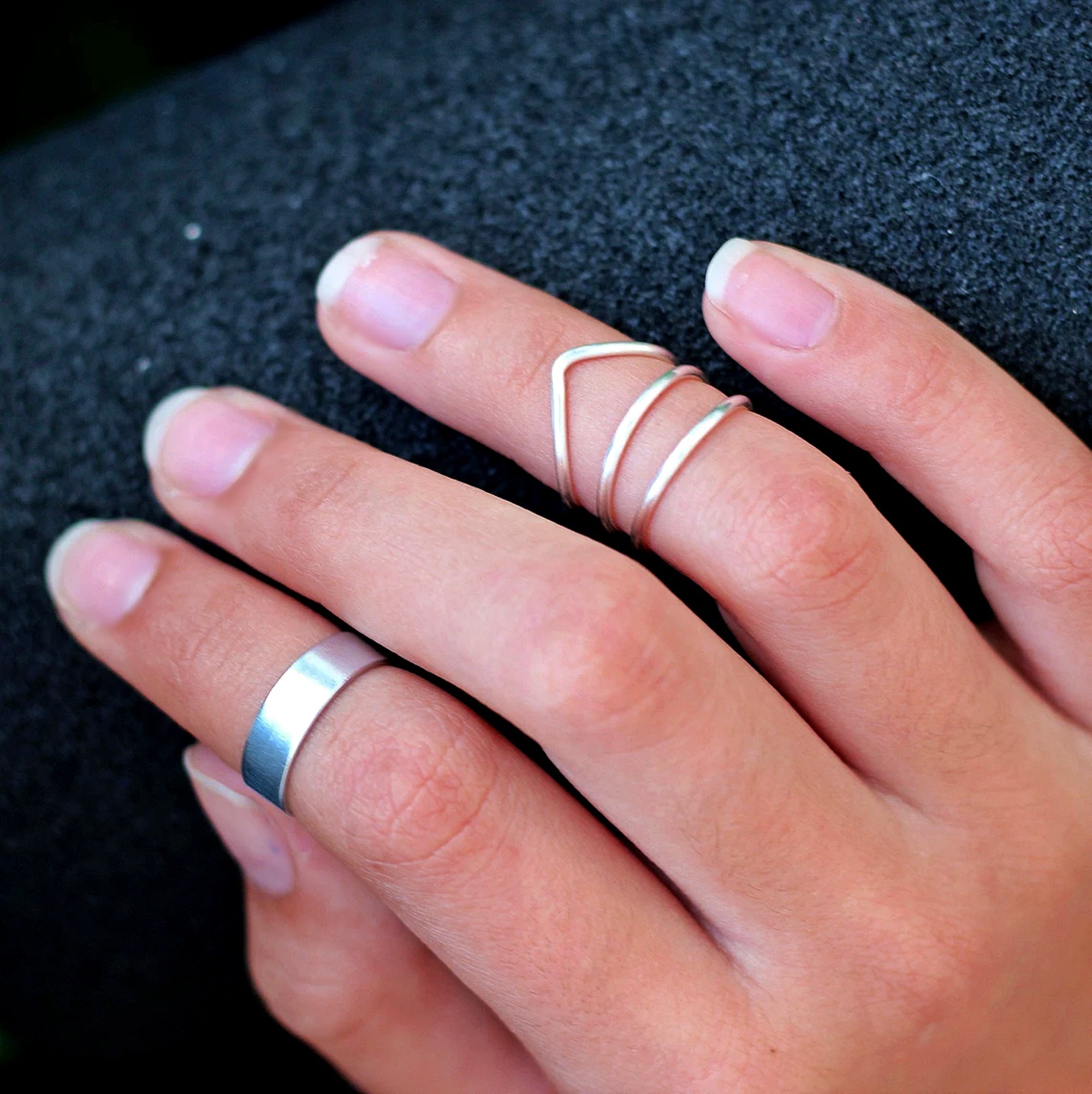 Knuckle Ring Set of 4