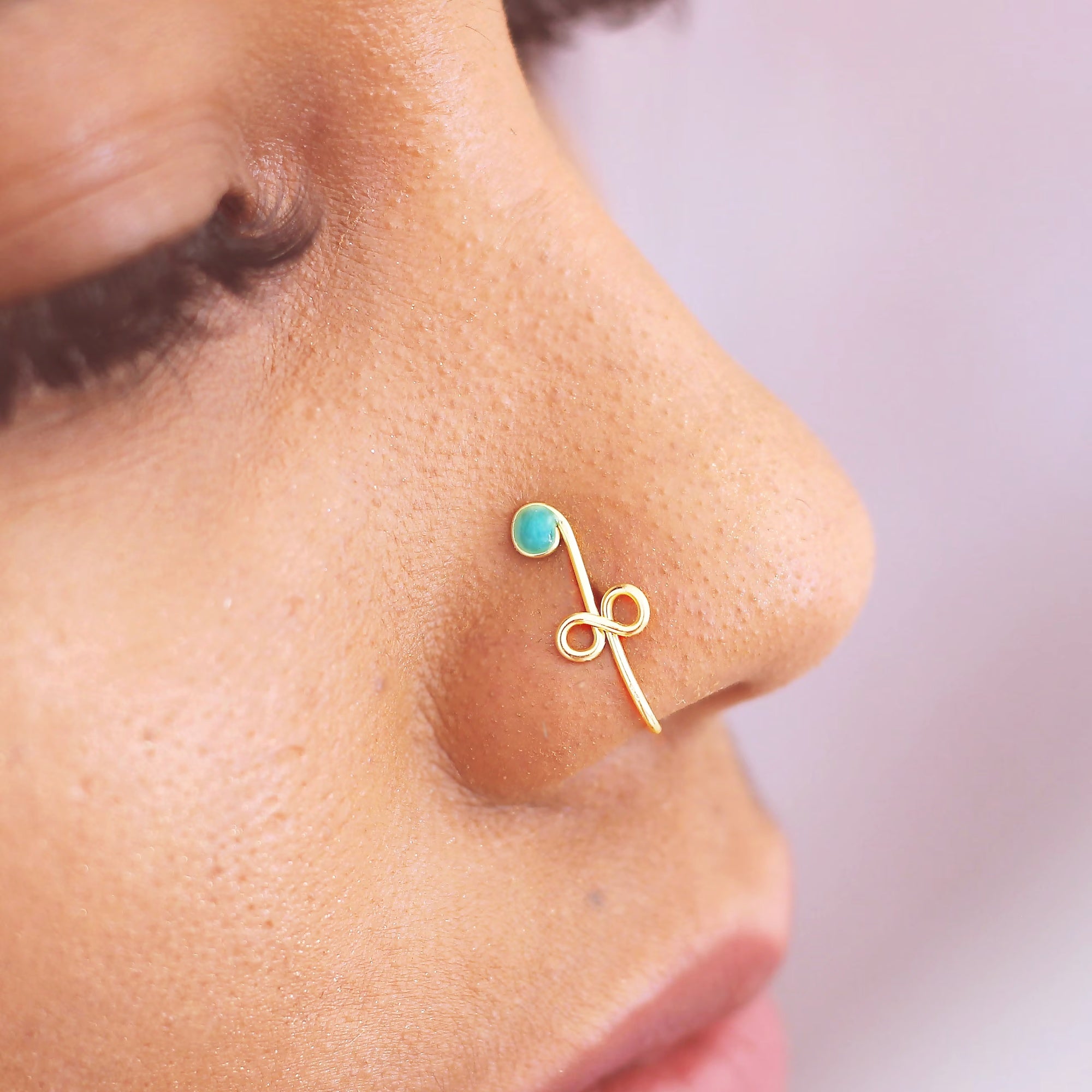 Turquoise Nose Cuff