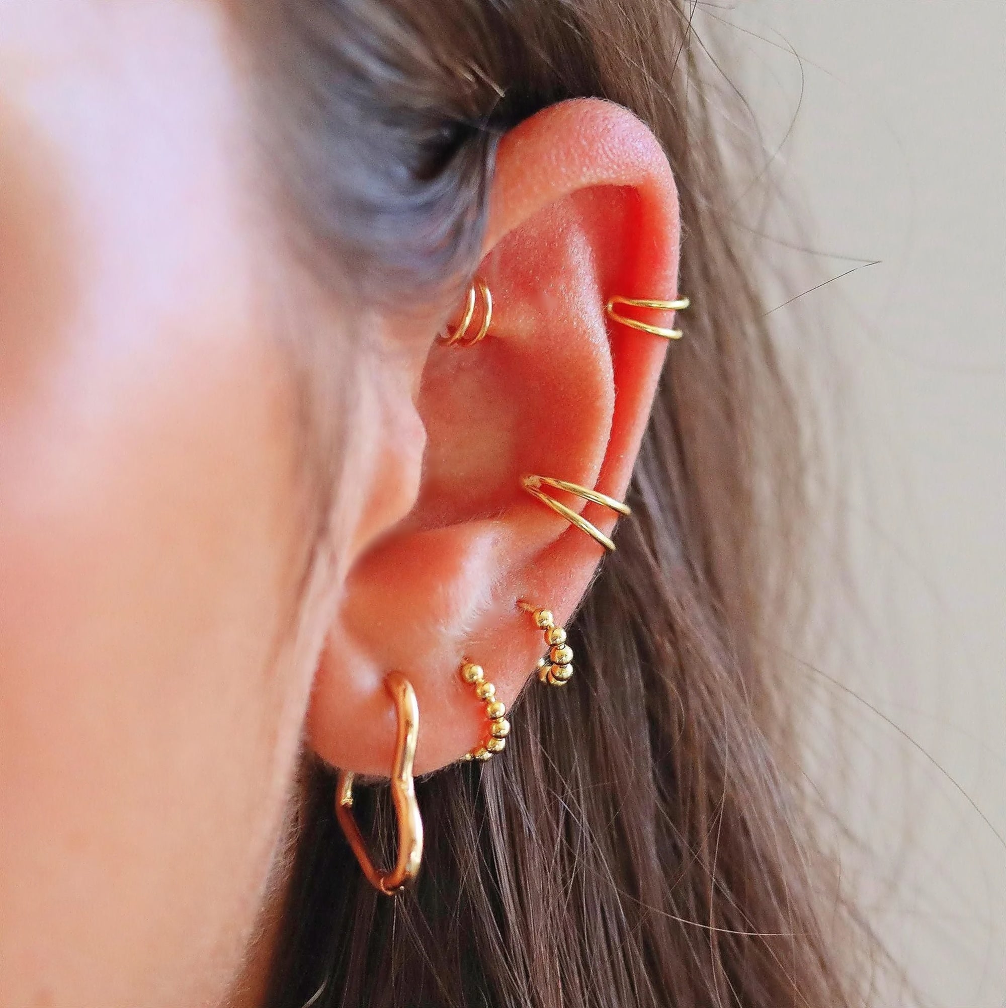 Double Hoop Conch Earring