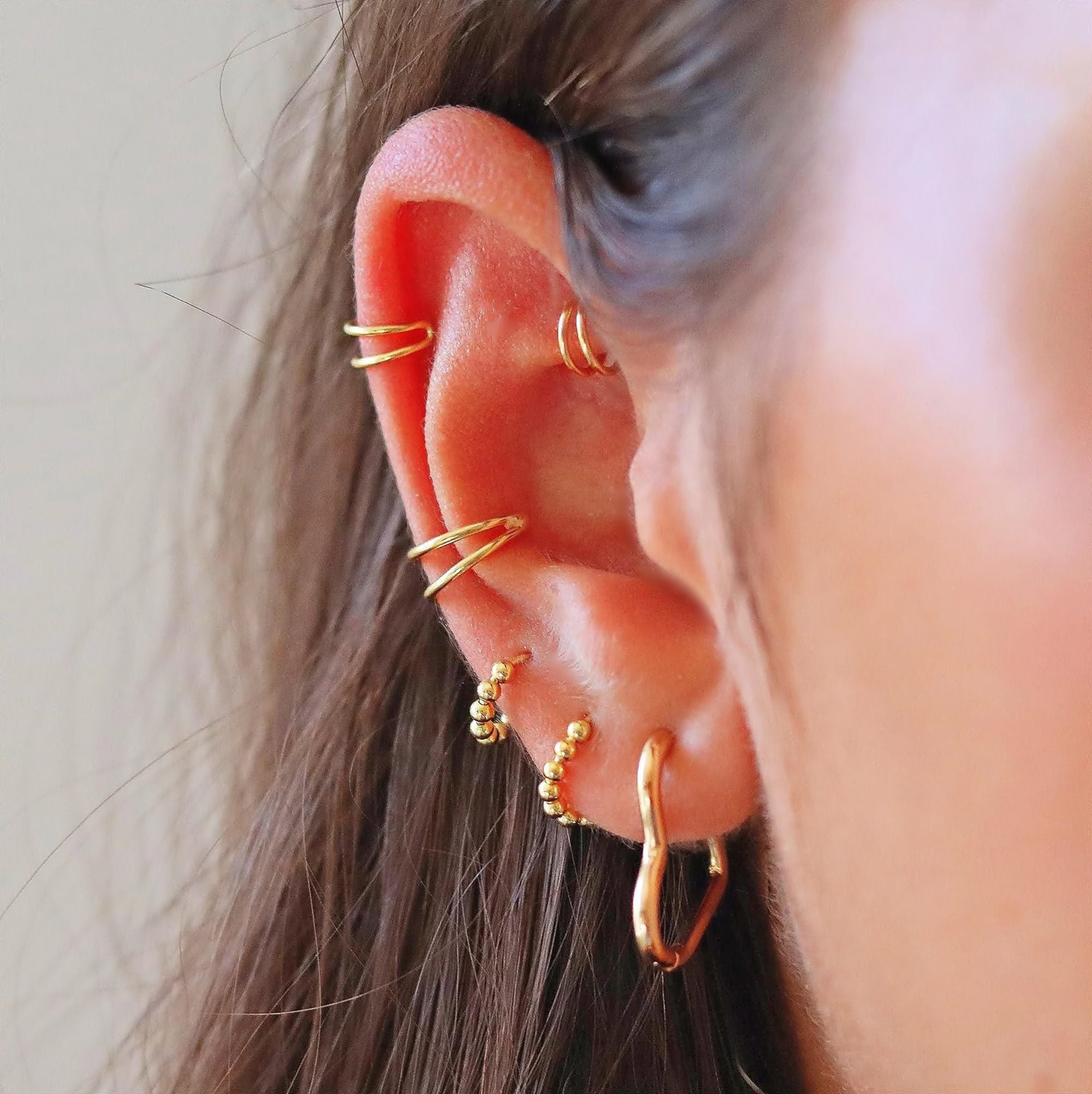 Double Hoop Conch Earring