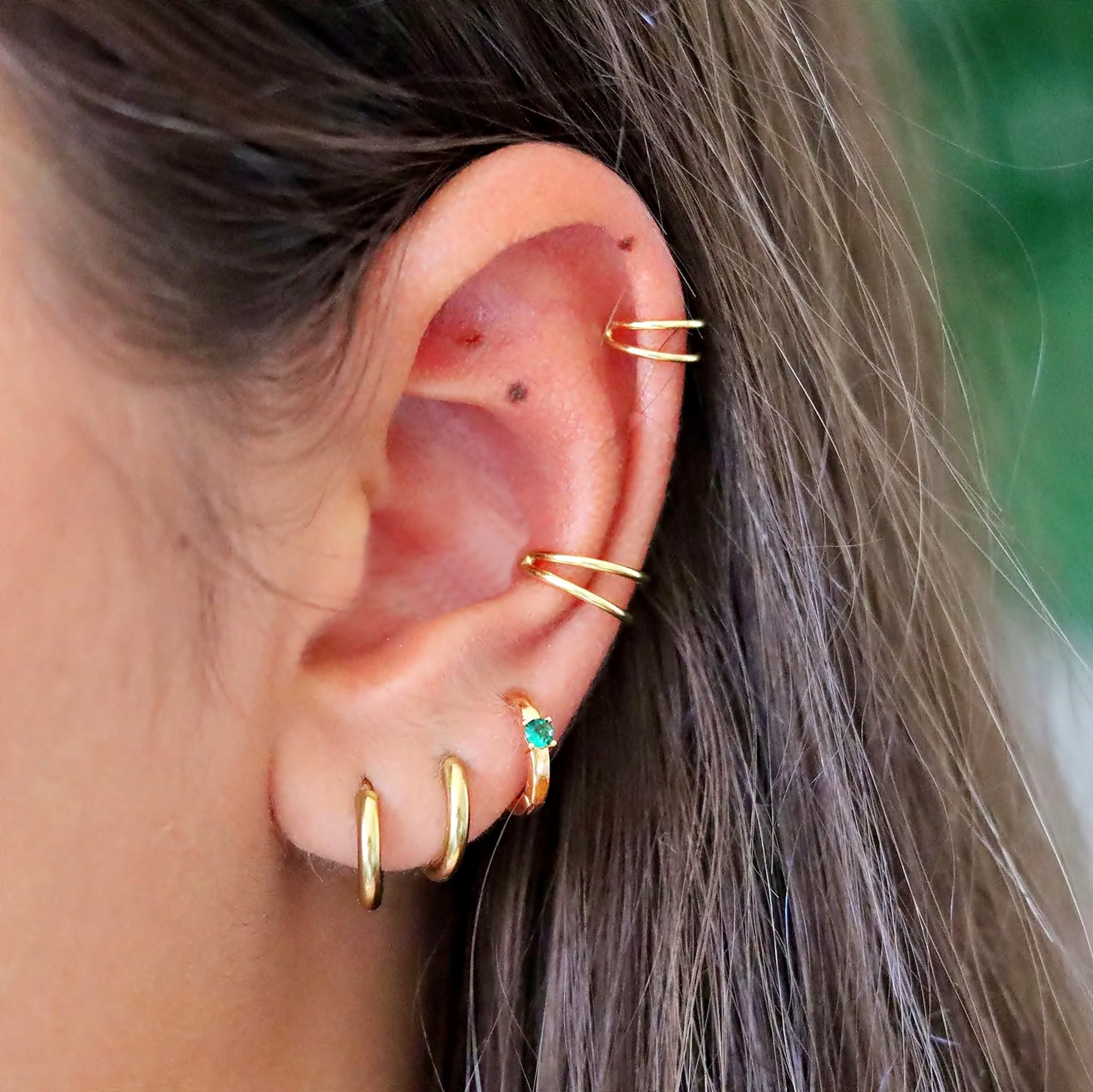 Double Hoop Conch Earring