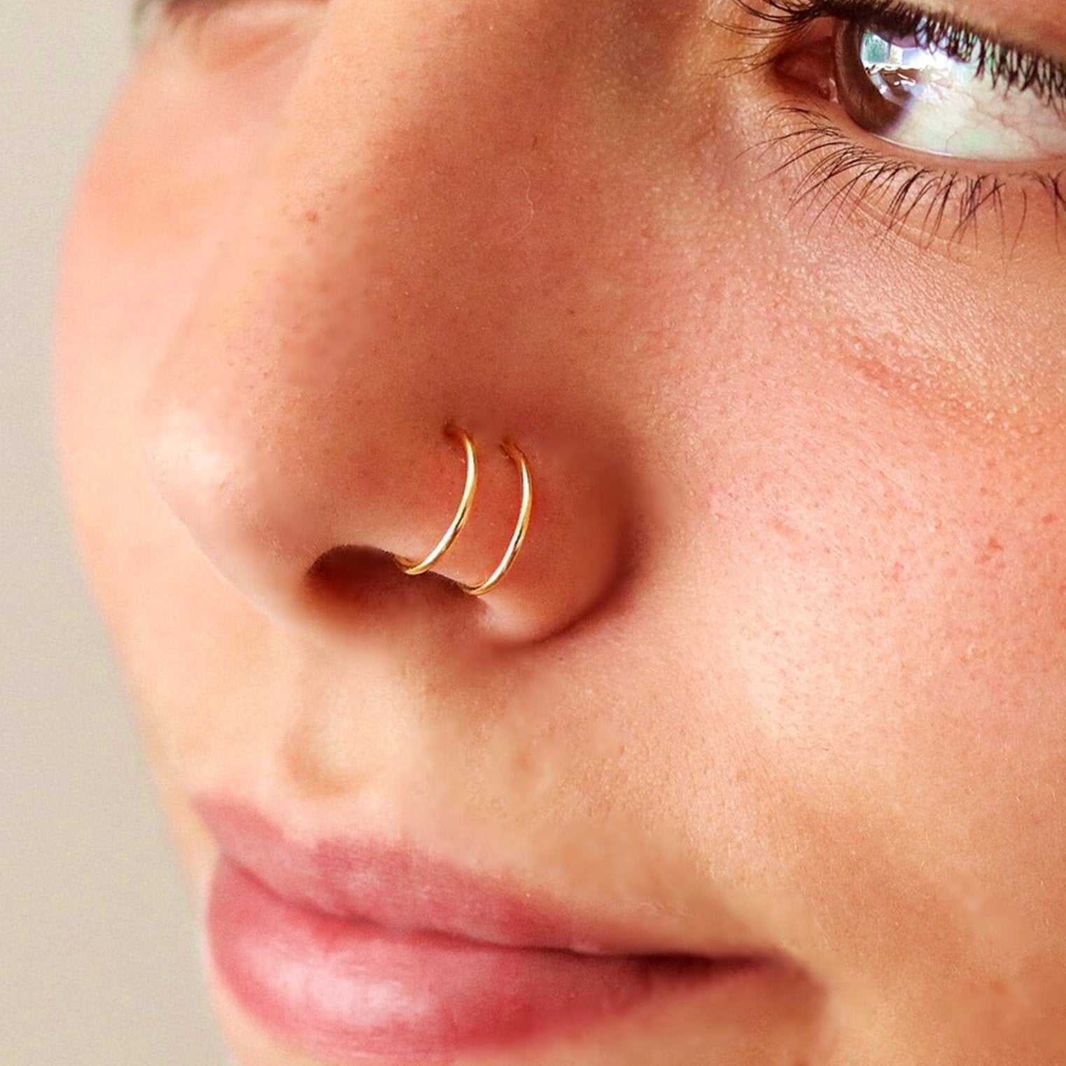 Spiral Nose Piercing