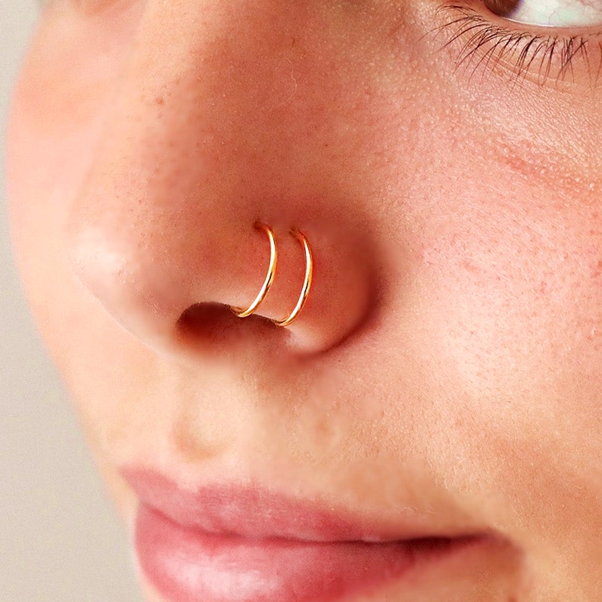 Spiral Nose Piercing