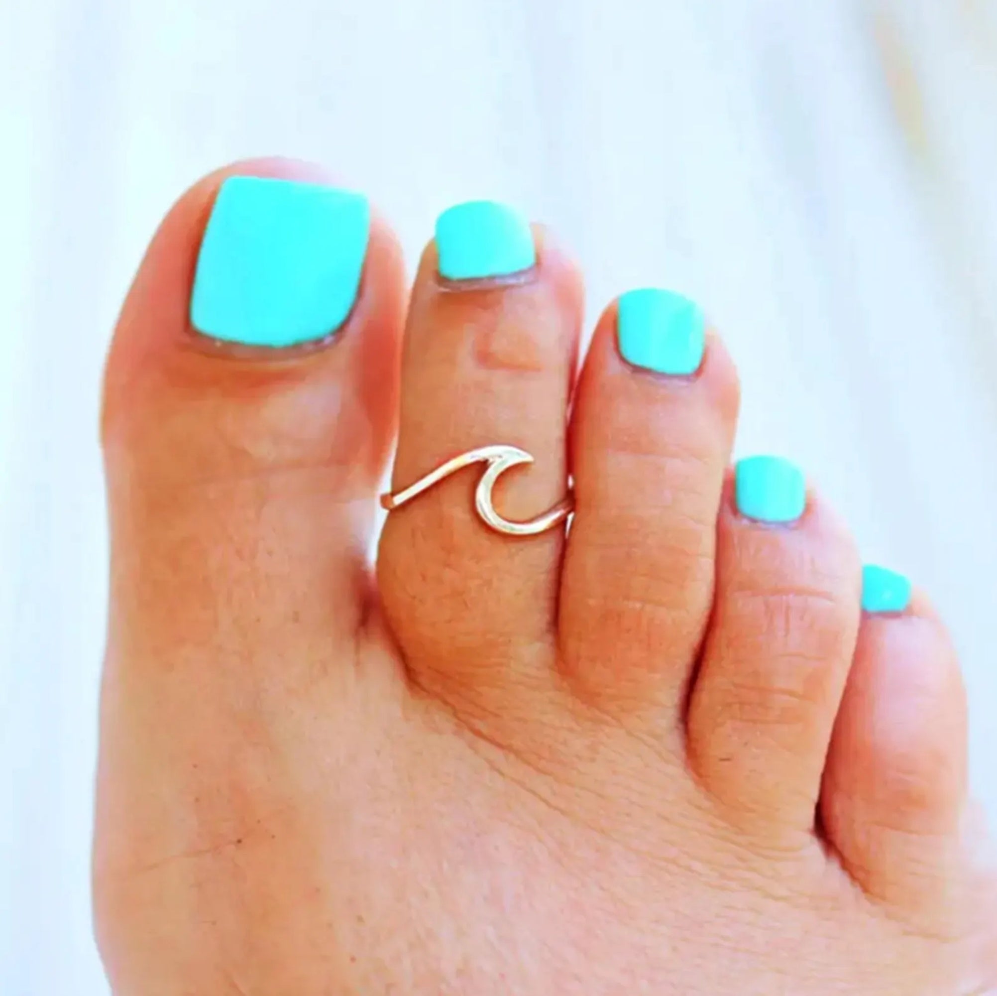 Wave Toe Ring
