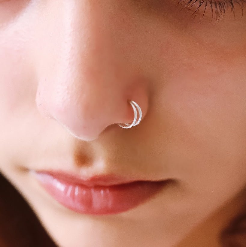 Double fashion nose ring jewelry