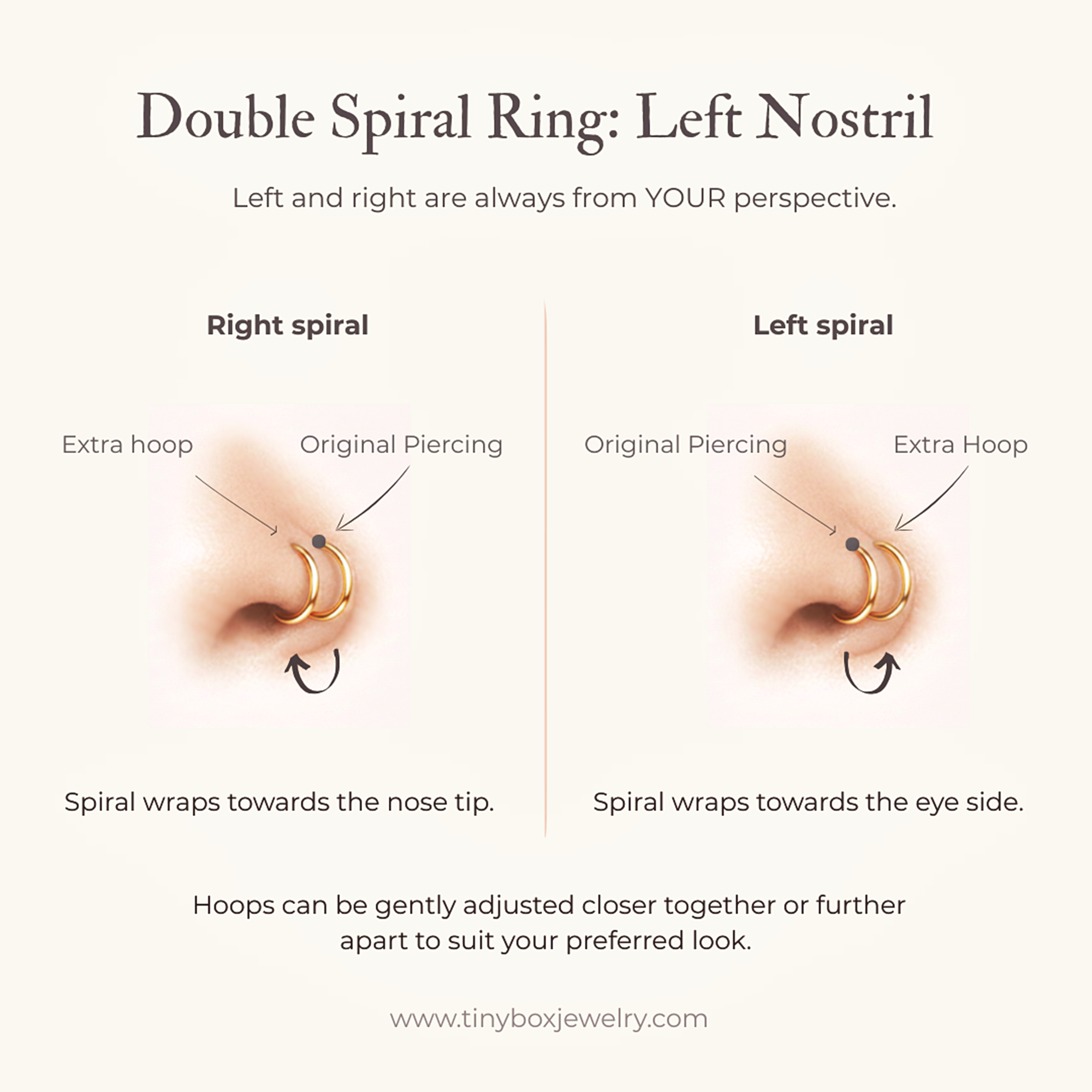 Spiral Nose Piercing