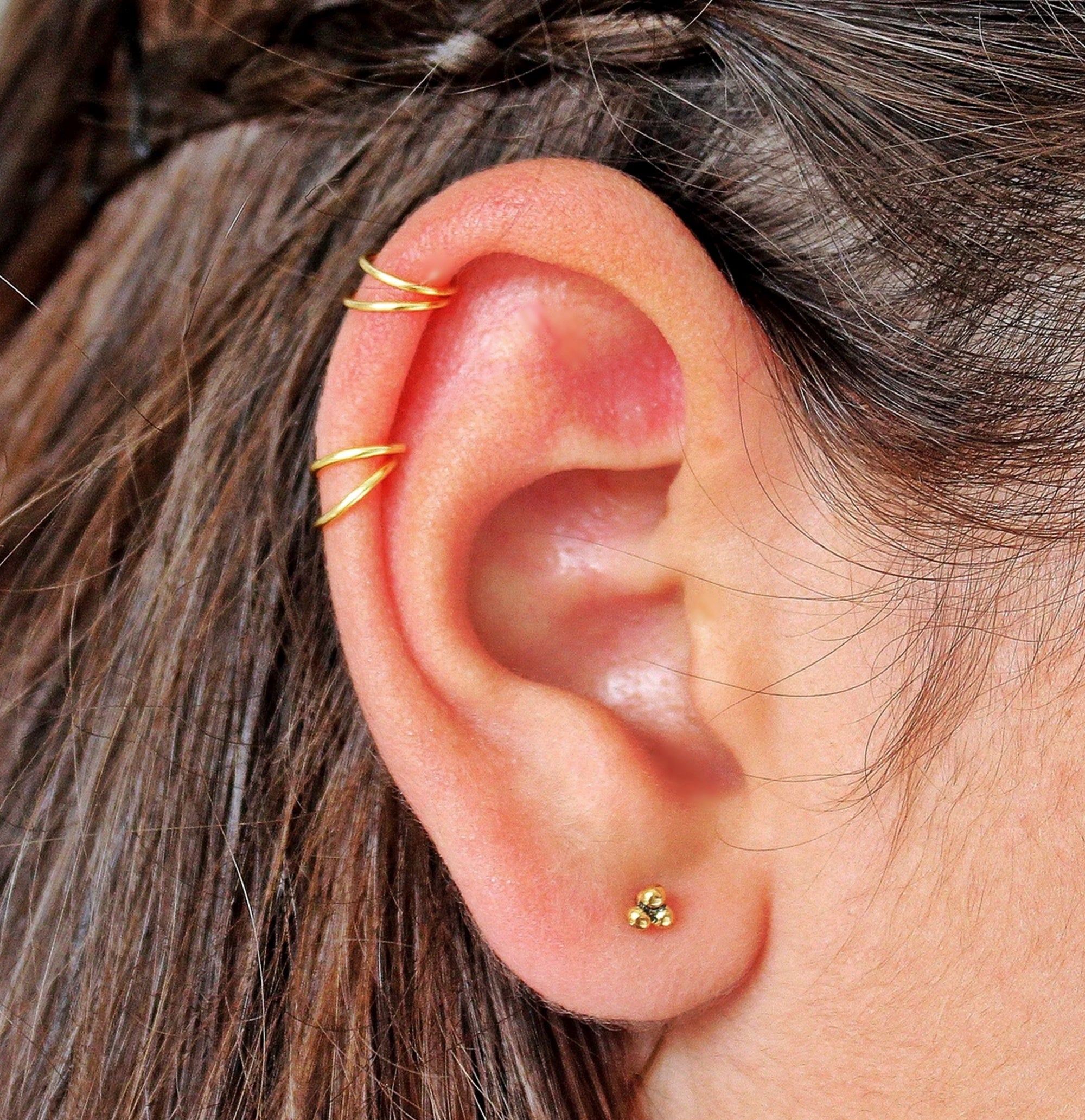 Hoop Helix Earring Silver - TinyBox Jewelry