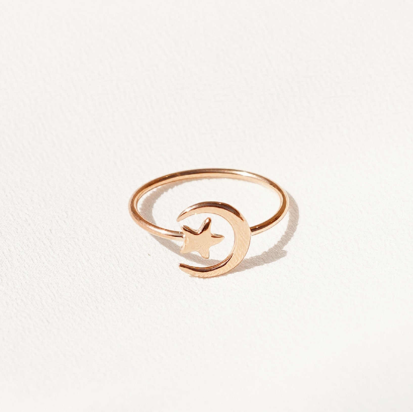 Star & Moon Ring - TinyBox Jewelry