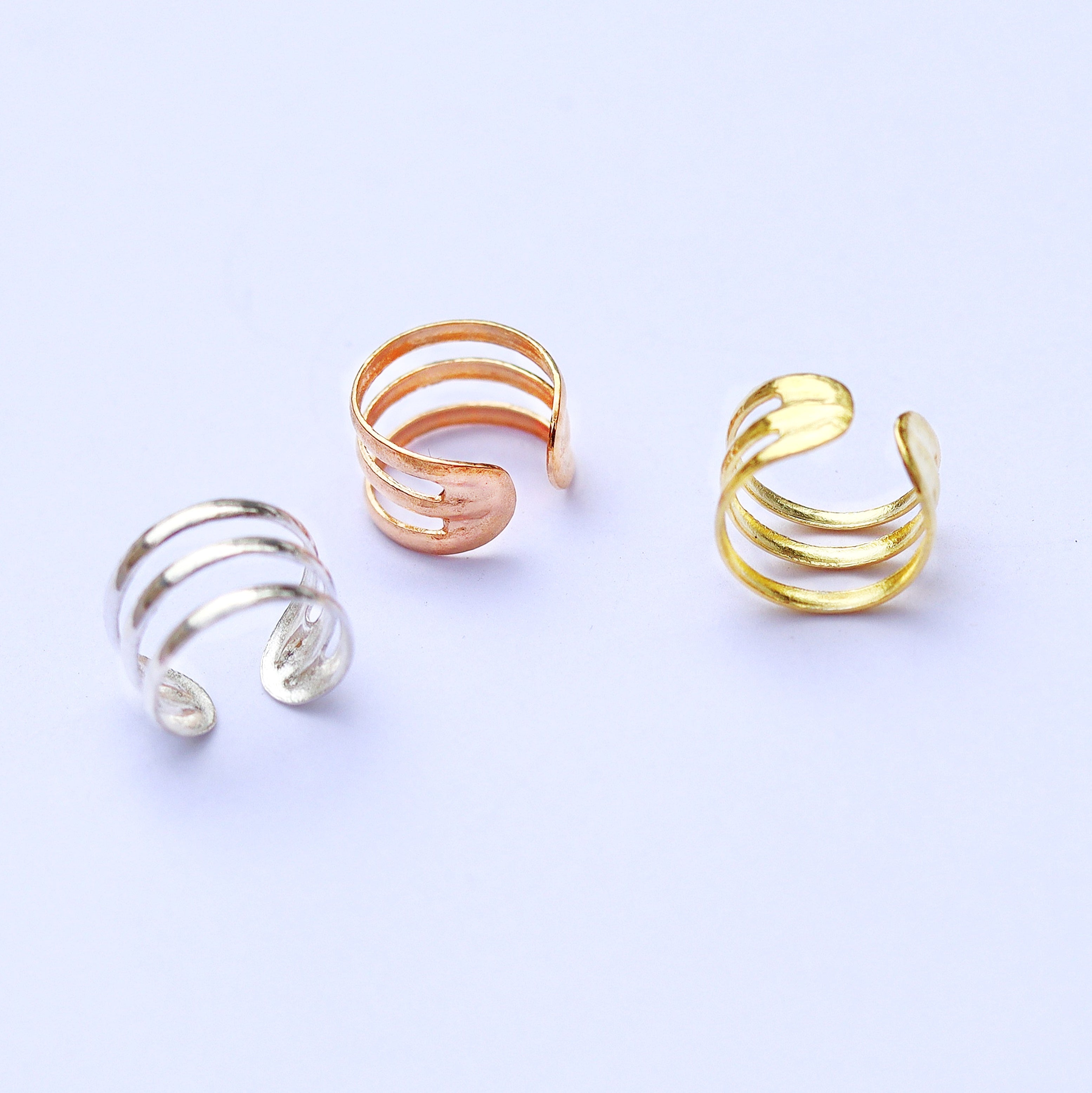 Triple Hoop Conch Cuff - TinyBox Jewelry