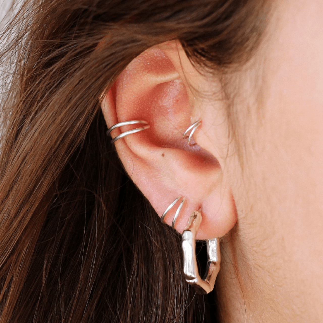 Hoop in hot sale conch piercing