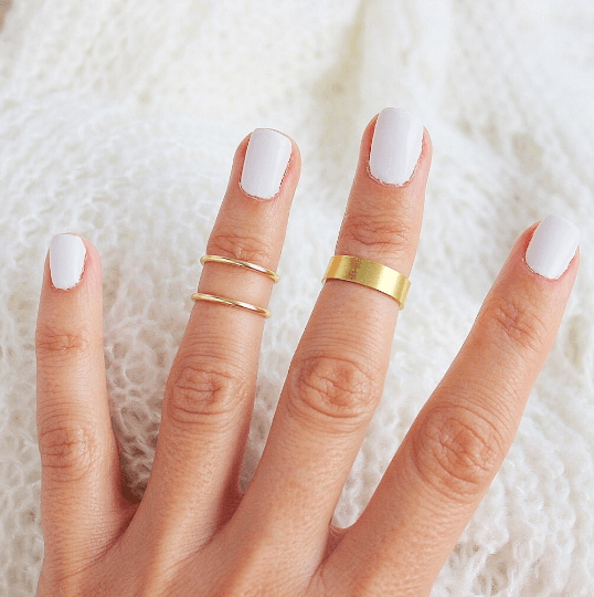 Midi Stacker Rings (Set of 3) Gold - TinyBox Jewelry