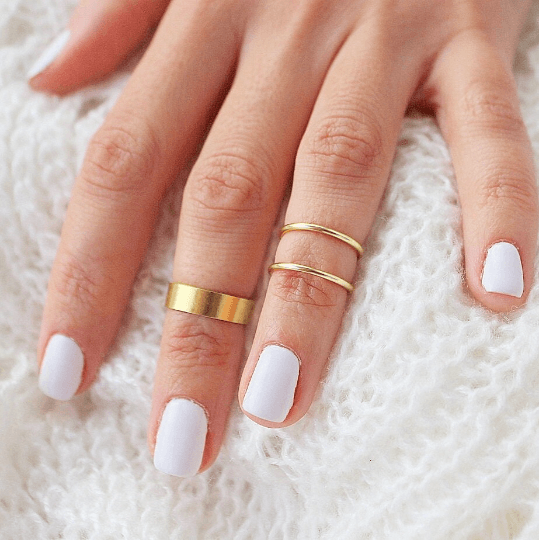 Midi Stacker Rings (Set of 3) Gold - TinyBox Jewelry