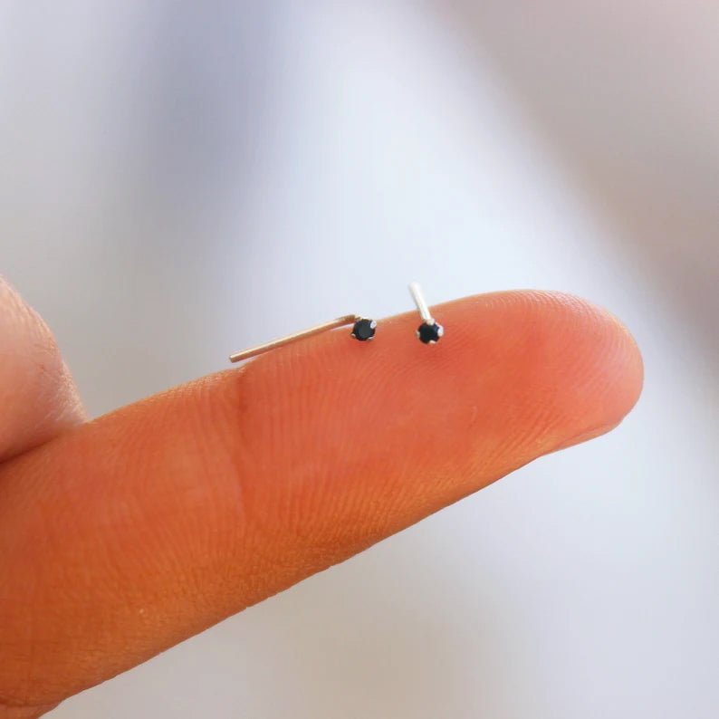 Tiny 1mm Nose Stud - TinyBox Jewelry