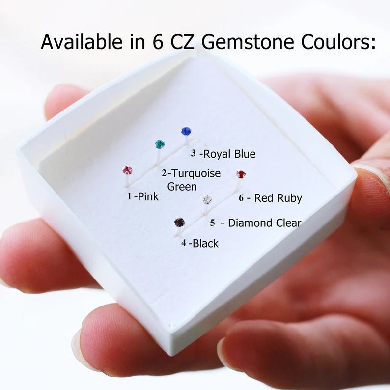 Tiny 1mm Nose Stud - TinyBox Jewelry