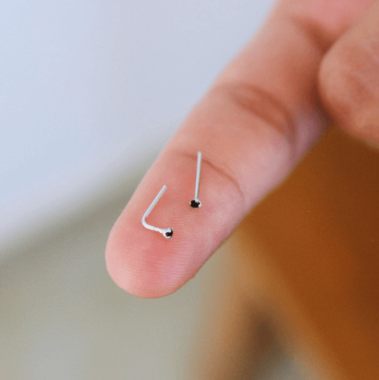 Tiny 1mm Nose Stud - TinyBox Jewelry