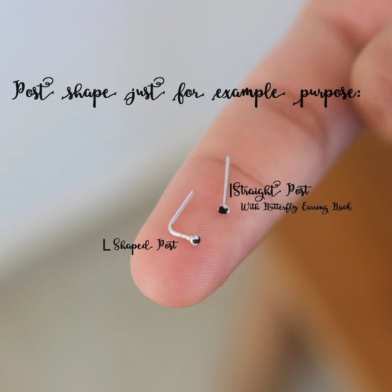 Tiny 1mm Nose Stud - TinyBox Jewelry