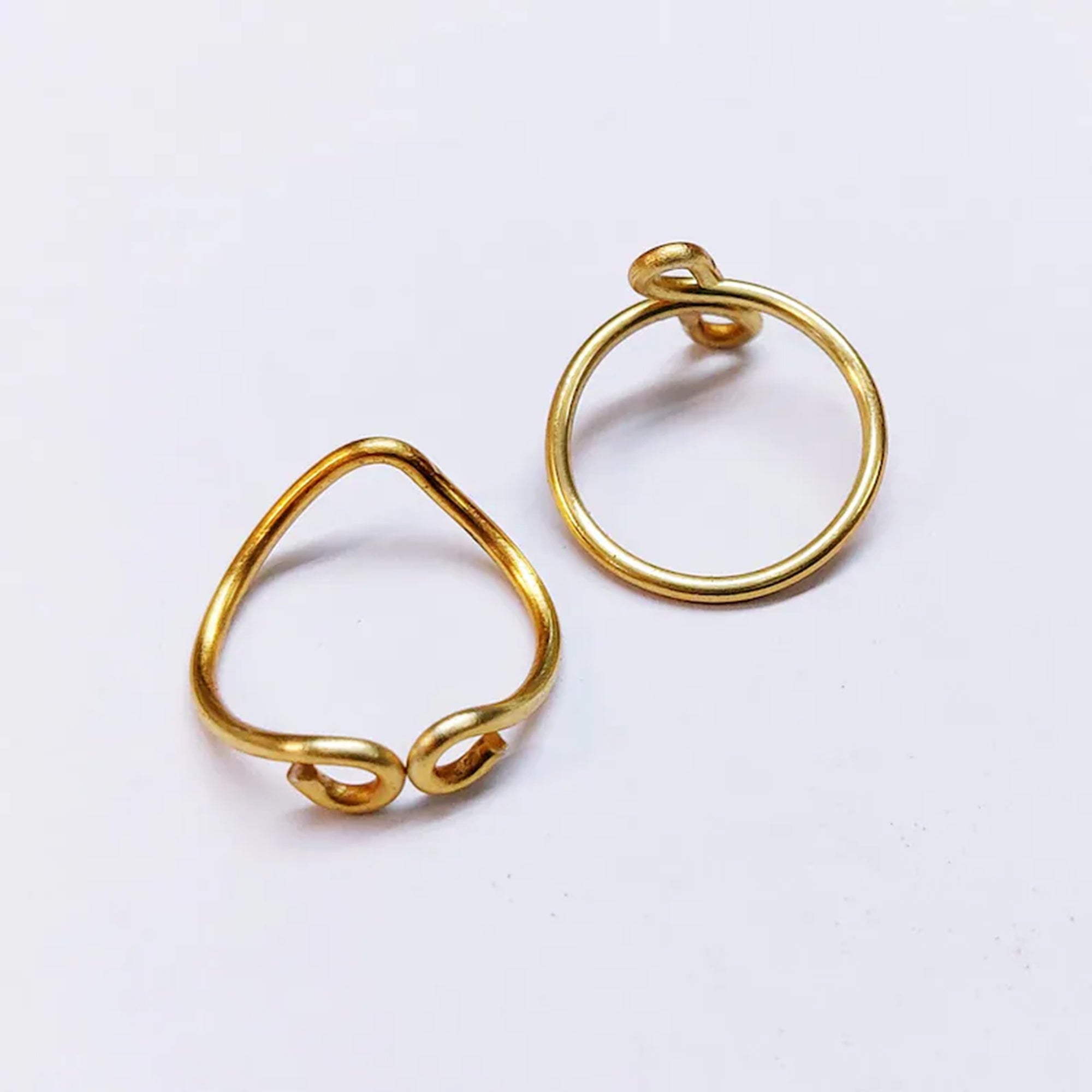 Gold Toe Ring – Body Jewellery – Adjustable Texture