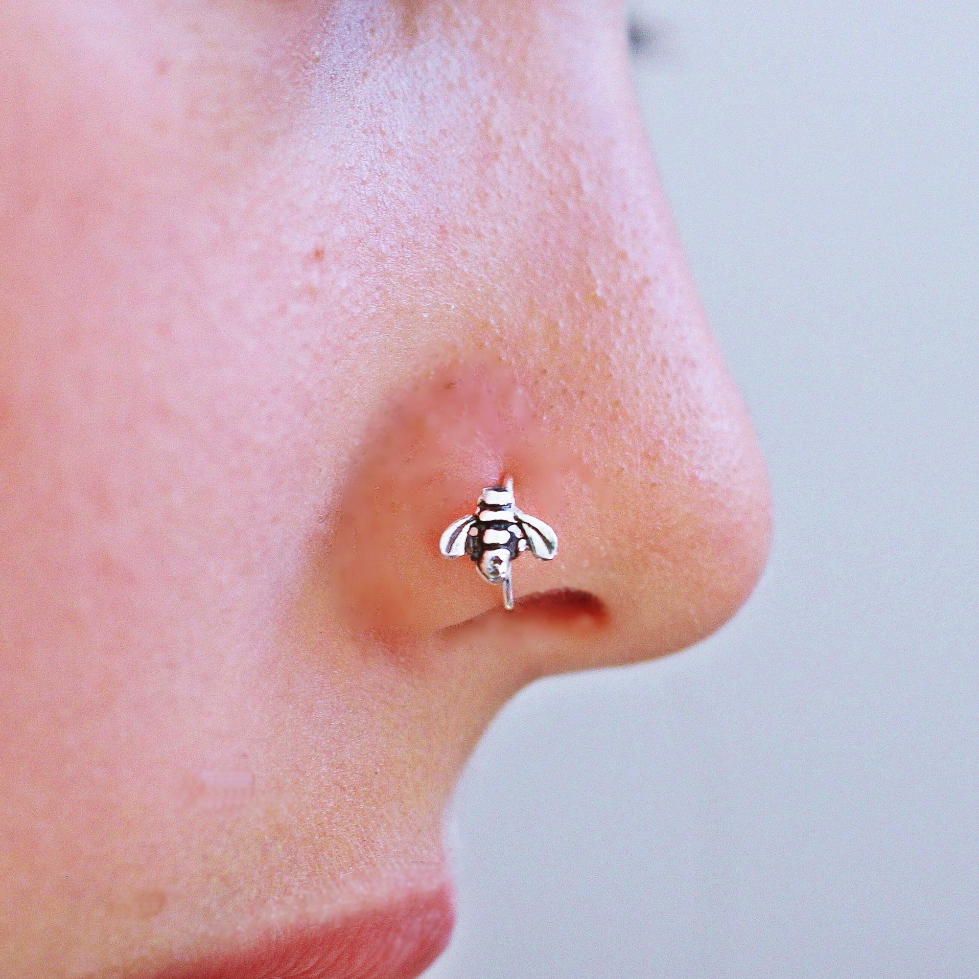 Bee Nostril Nose Ring