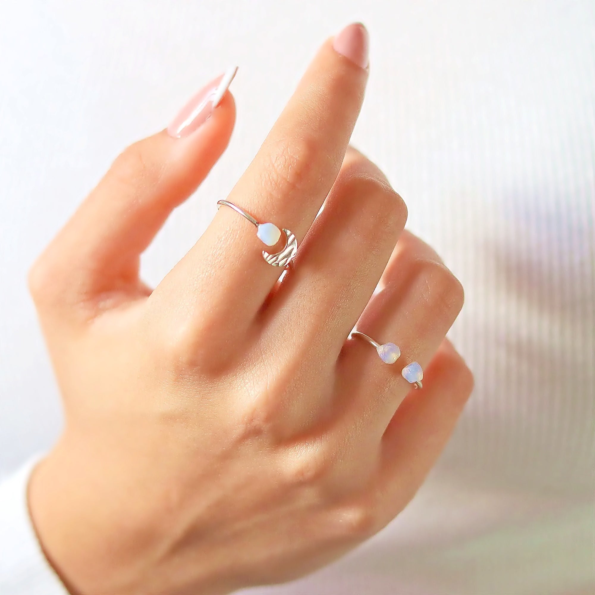 Anel Lua Opal