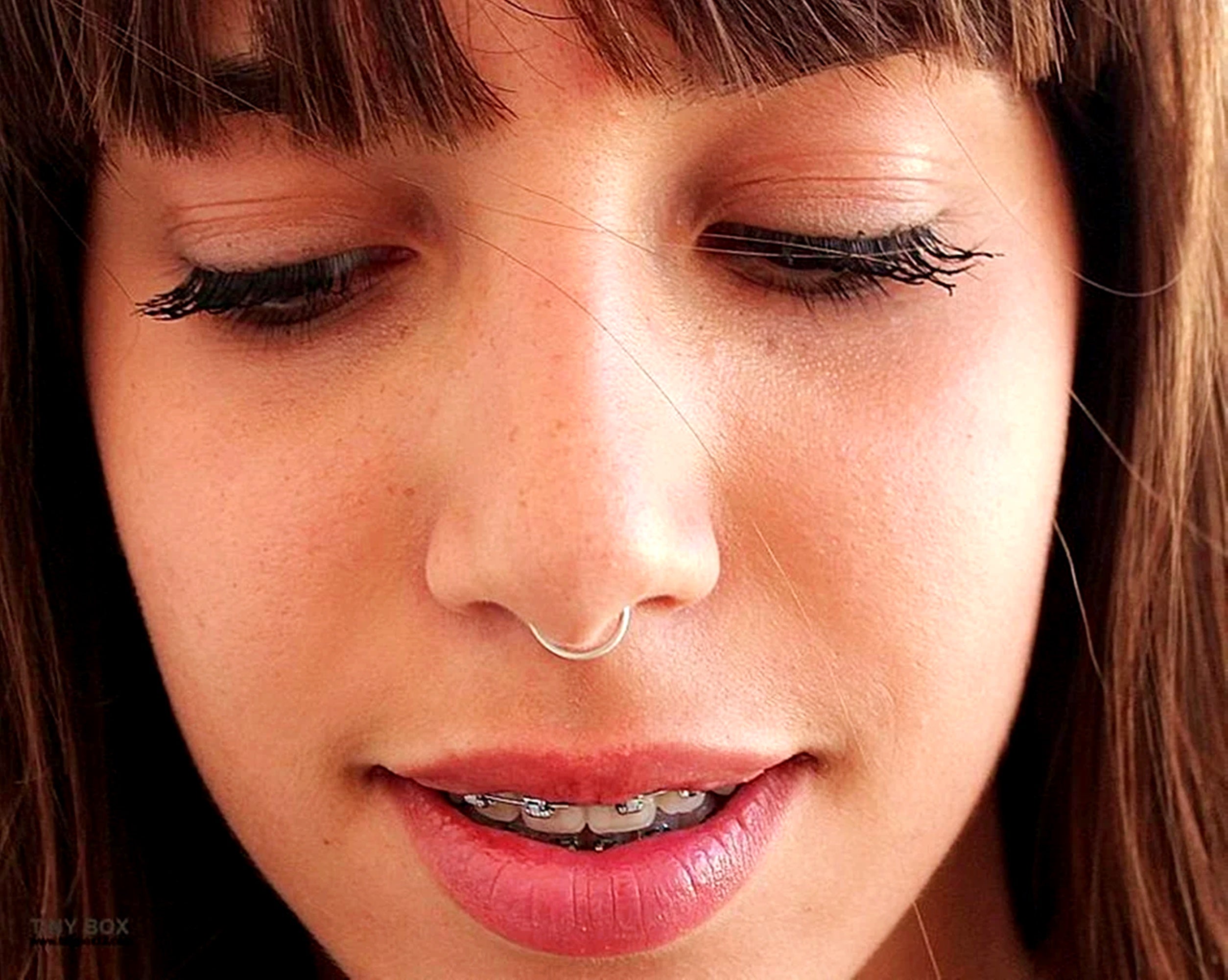 Single Hoop Nose Ring - Silver