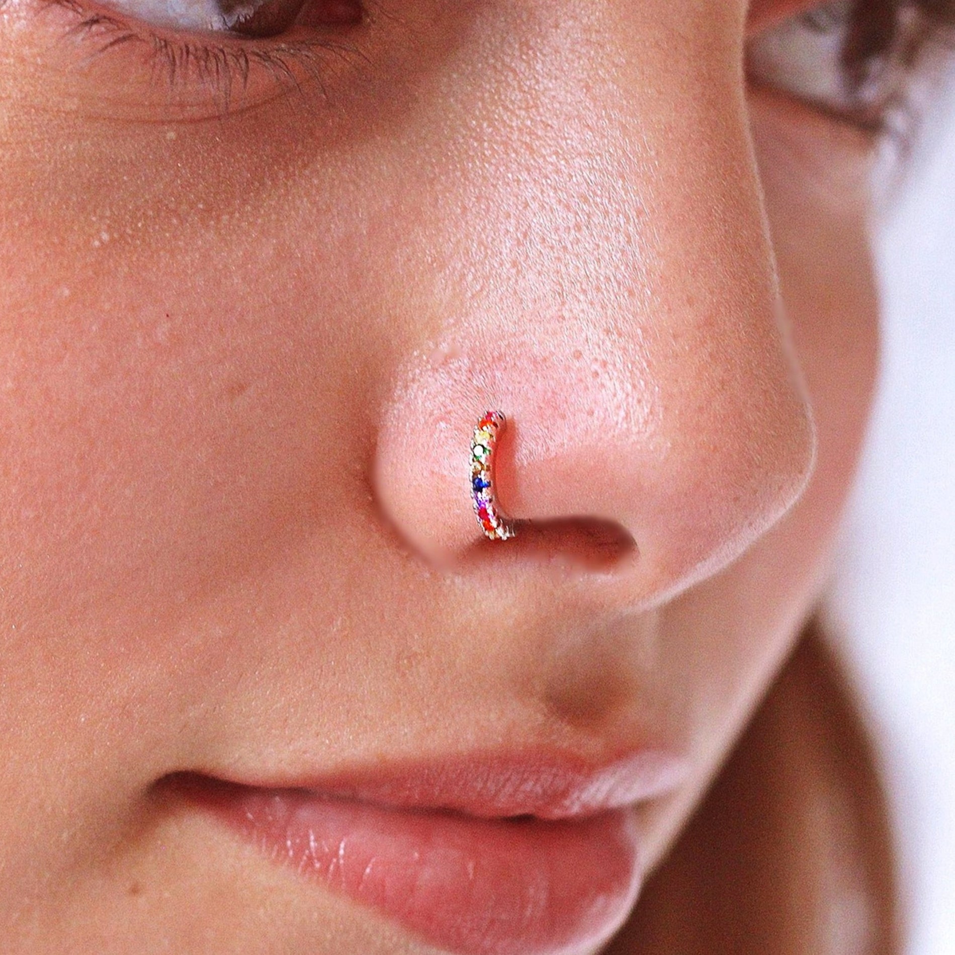 CZ Nose Hoop