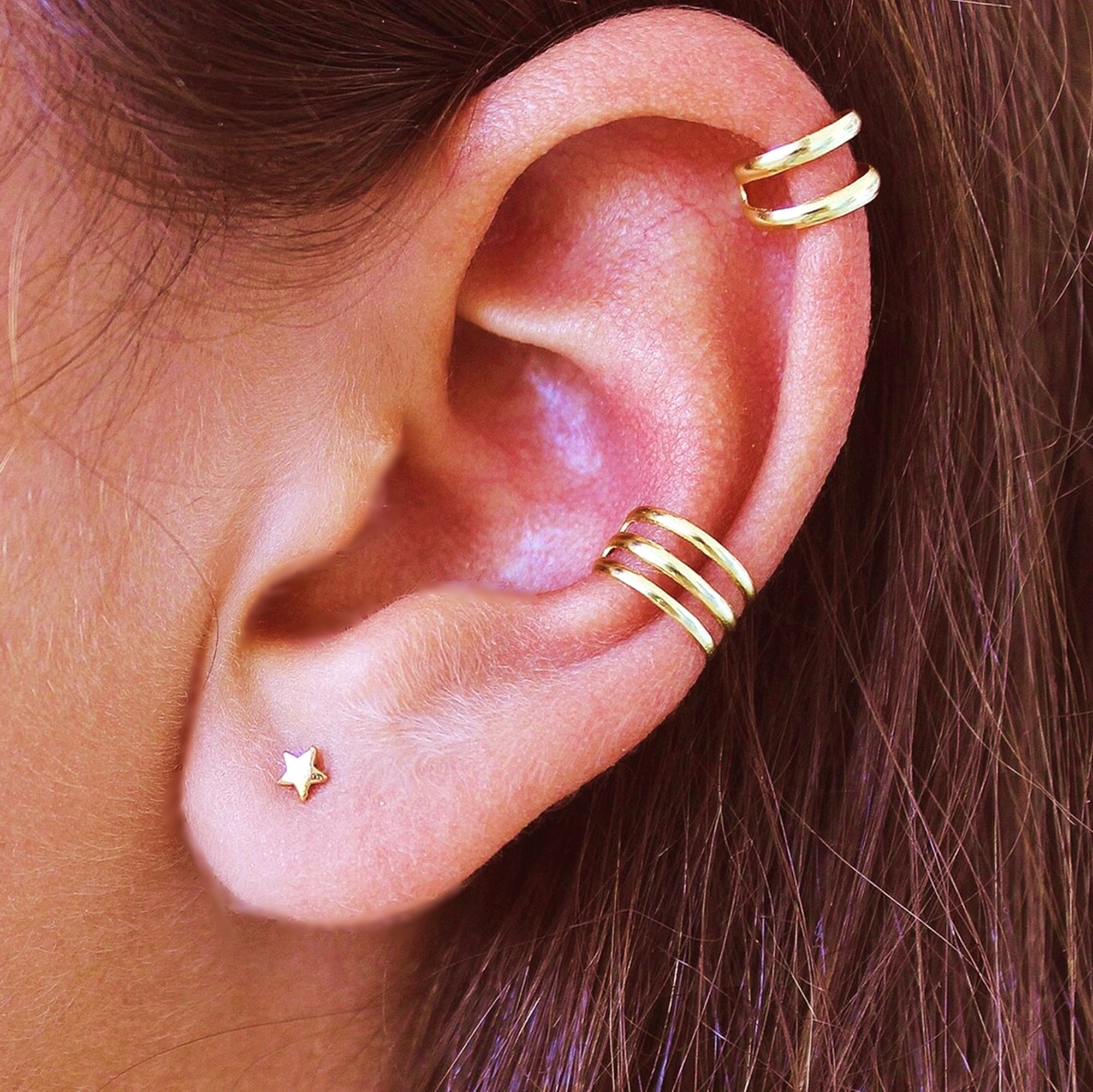 Double Hoop Helix Cuff