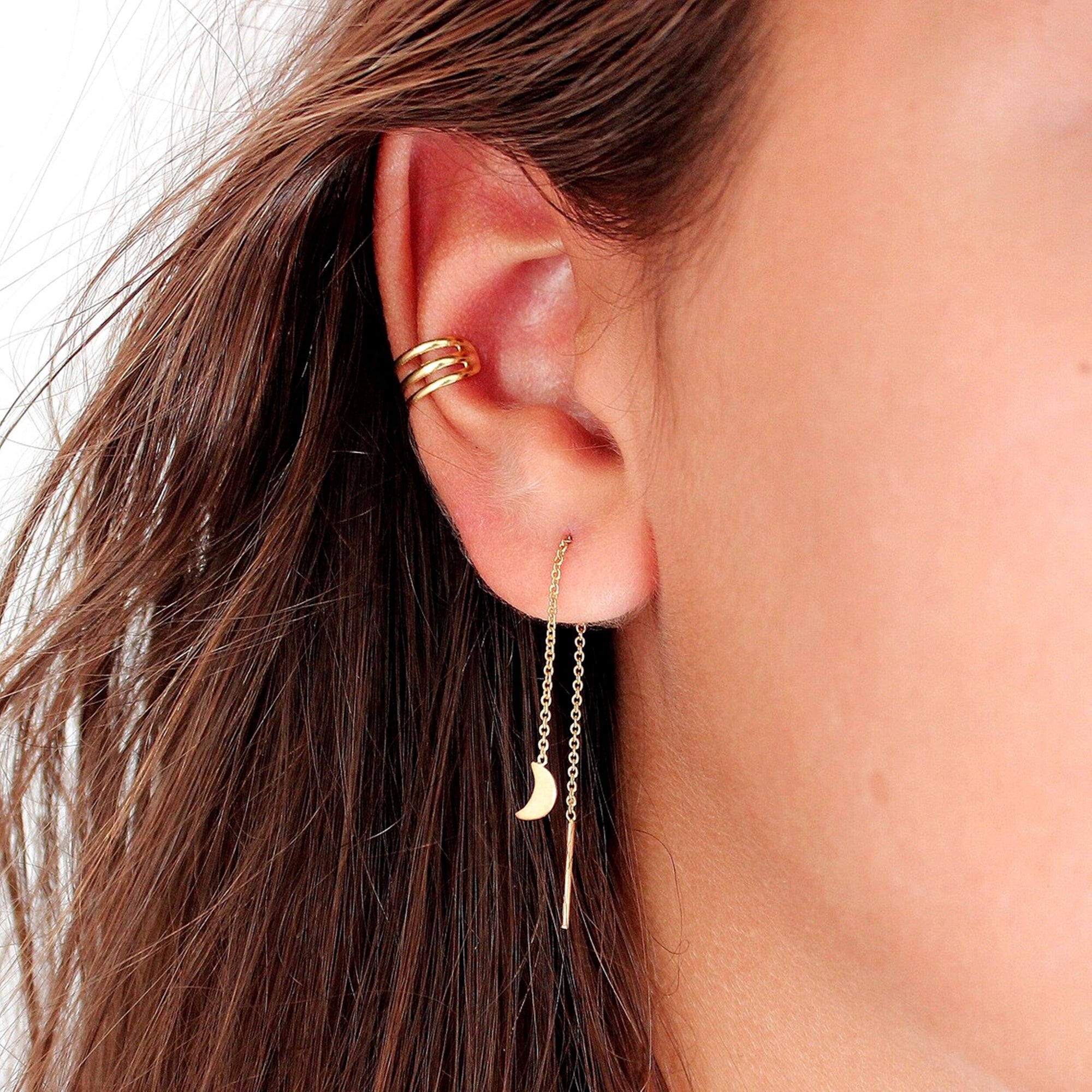 Moon Threader Earrings