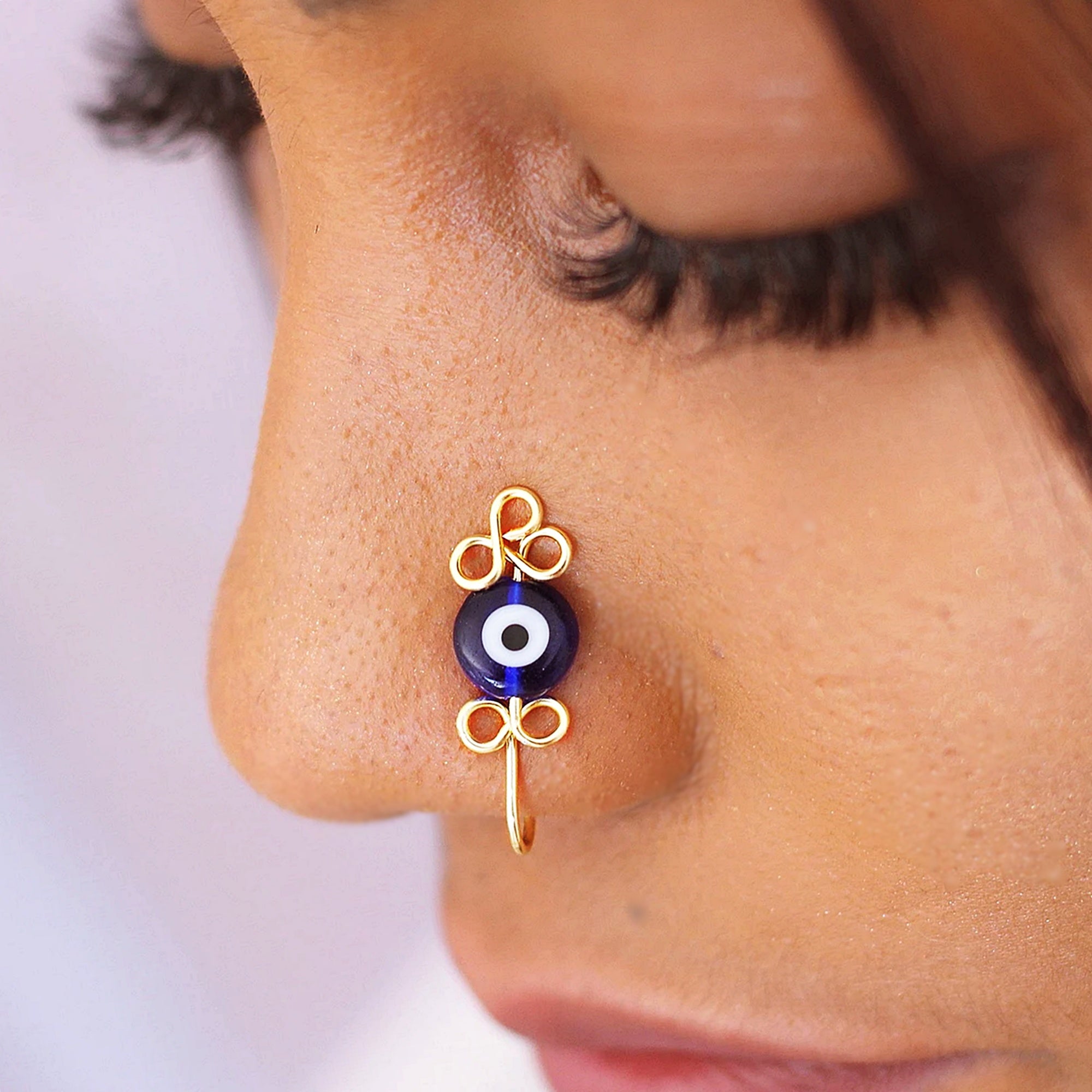Evil Eye Nose Cuff