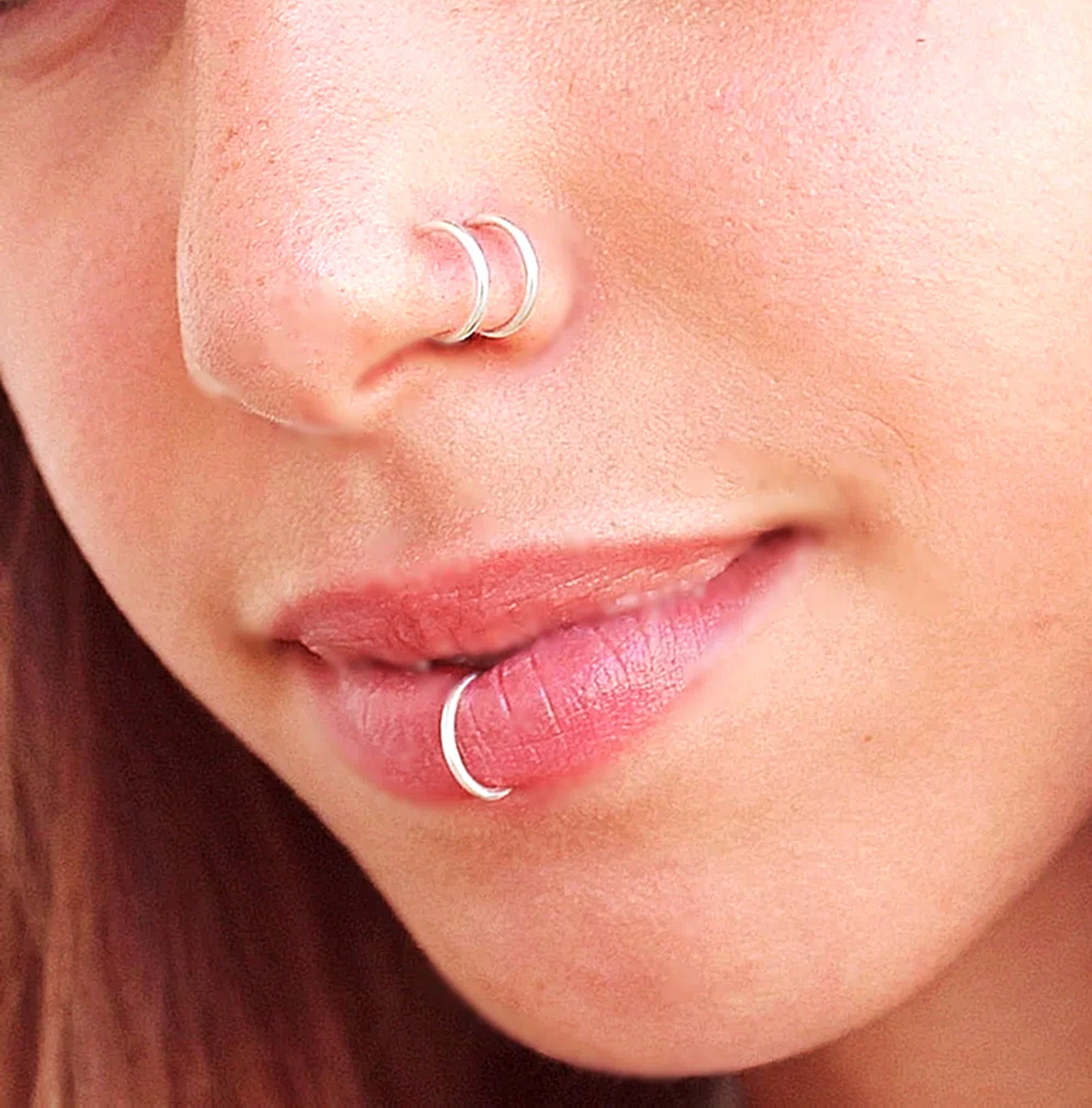 Fake Simple Lip Ring