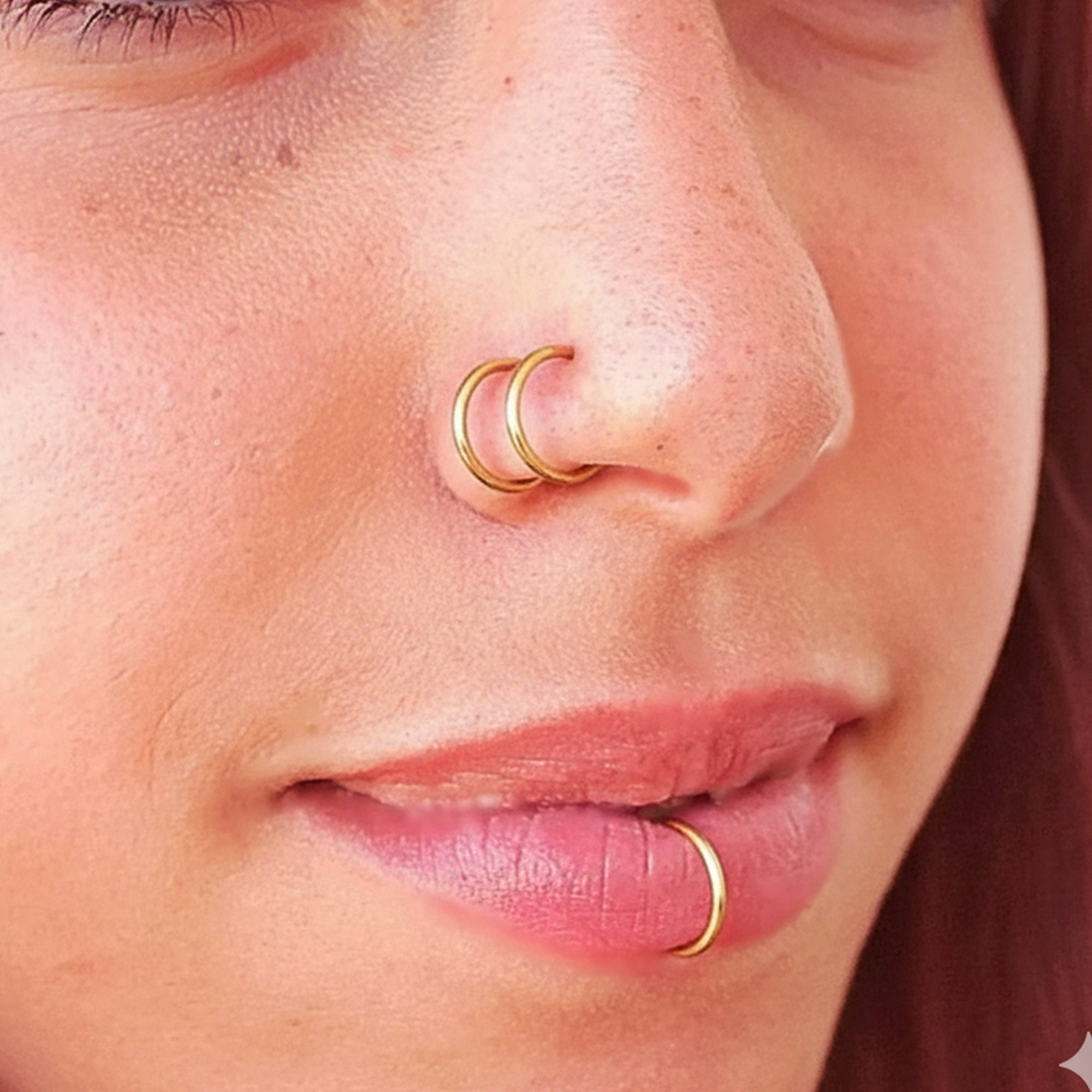 Fake Simple Lip Ring