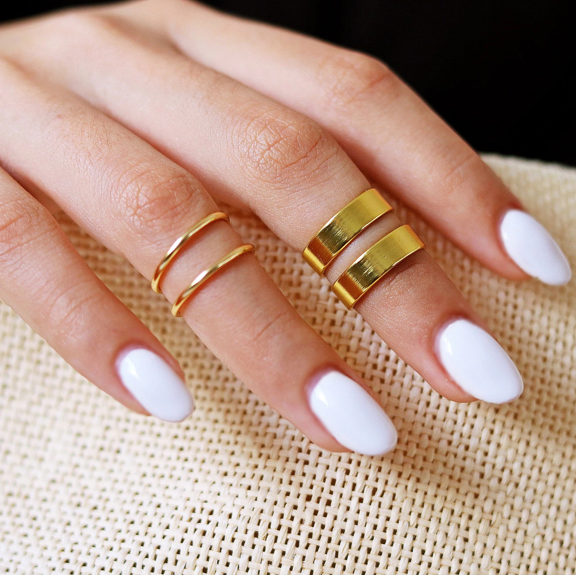 Stackable Midi Ring - set of 4