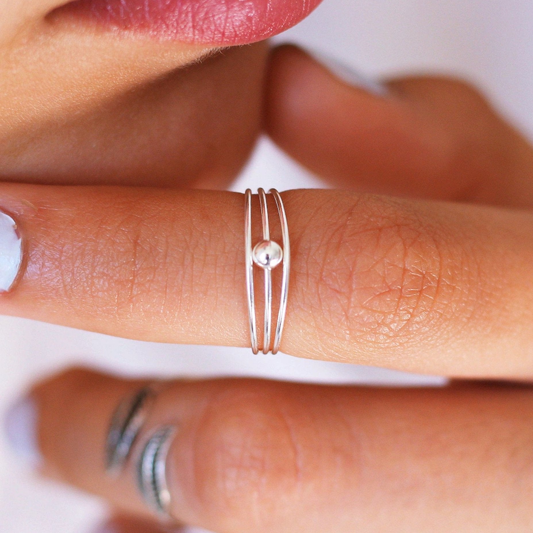 Triple Band Midi Ring