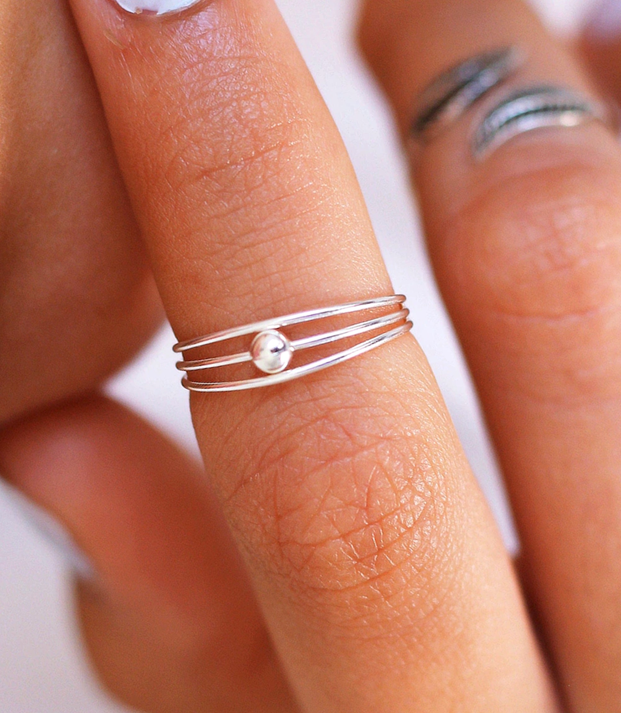 Triple Band Midi Ring