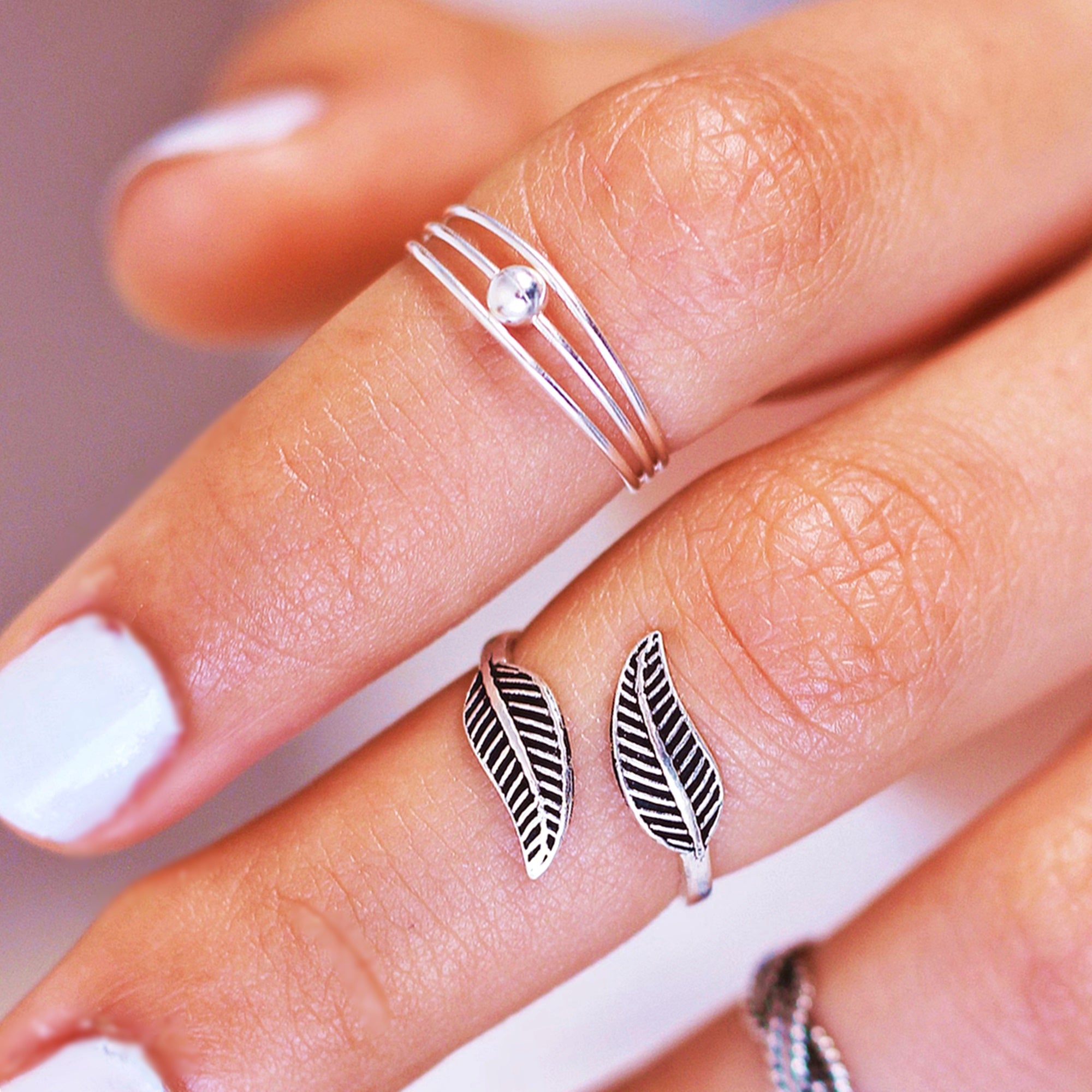 Triple Band Midi Ring